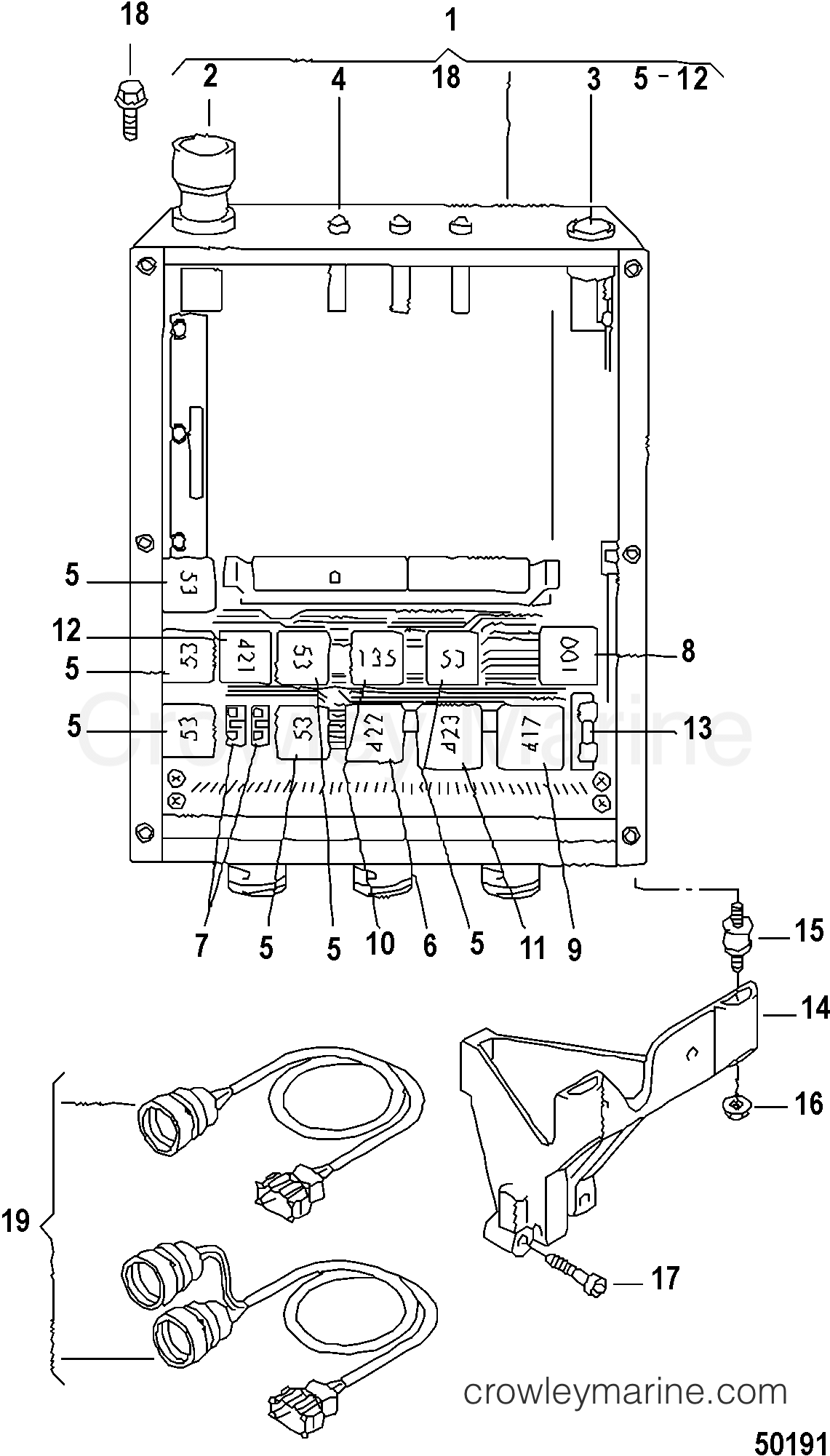 2012 Inboard Engine 2.5L TDI - 3D250012D - ELECTRICAL COMPONENTS, FROM: DEC. 2004; ALL 2.5L MODELS