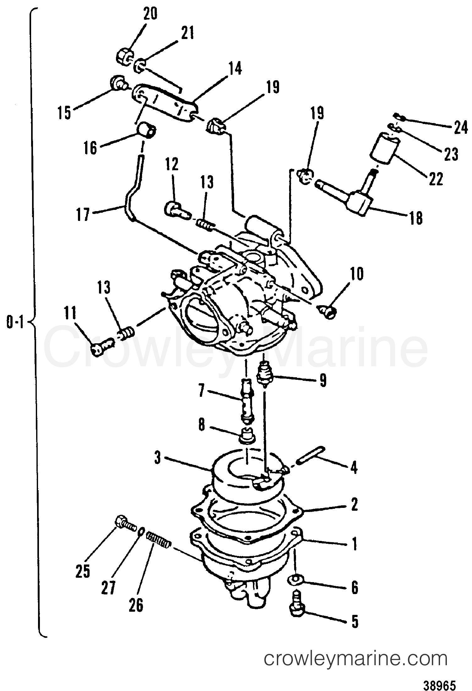 1989 Outboard 30 [M] - 7030201PU - CARBURETOR