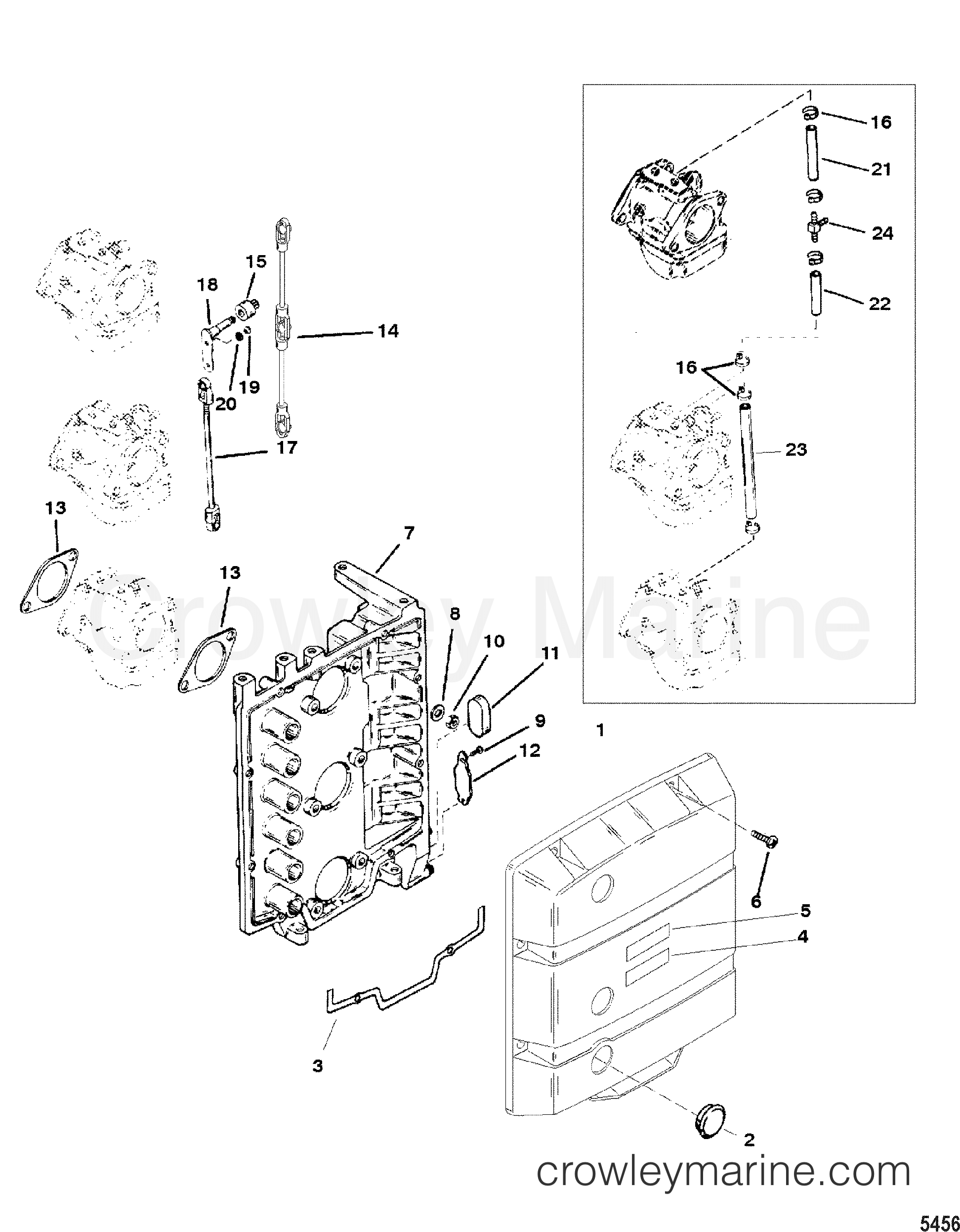 2000 Outboard 90 [ELLH] - 7090321JF - ATTENUATOR PLATE