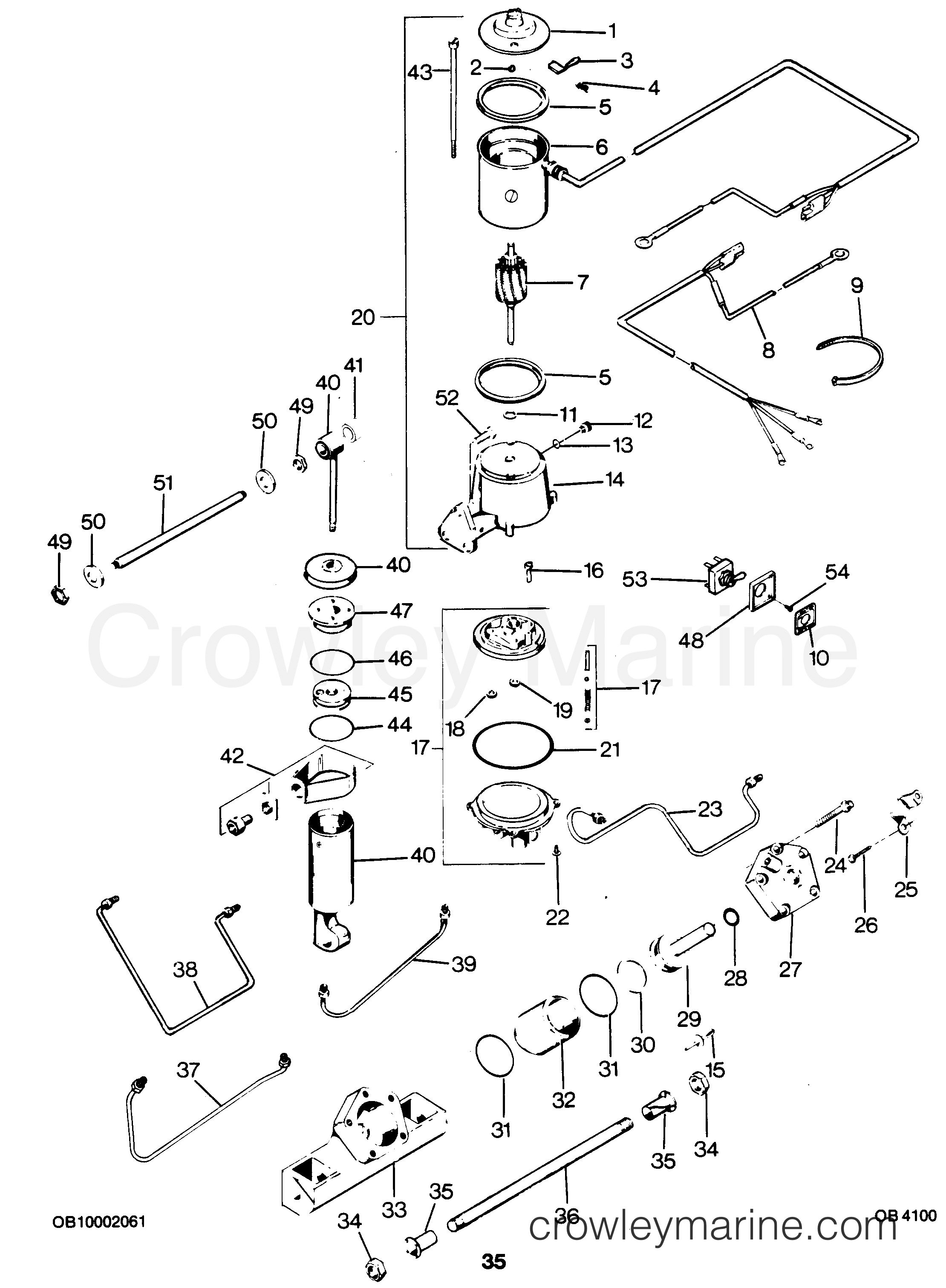 1987 Outboard 85 - 856X7A [Force] - POWER TRIM UNIT
