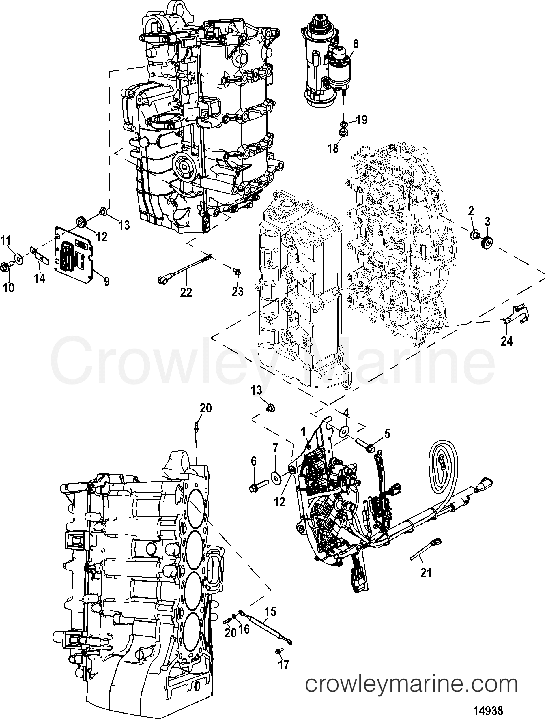 2006 Outboard 90EFI [EXLHPT 4] - 1F9042TEX - ELECTRICAL COMPONENTS