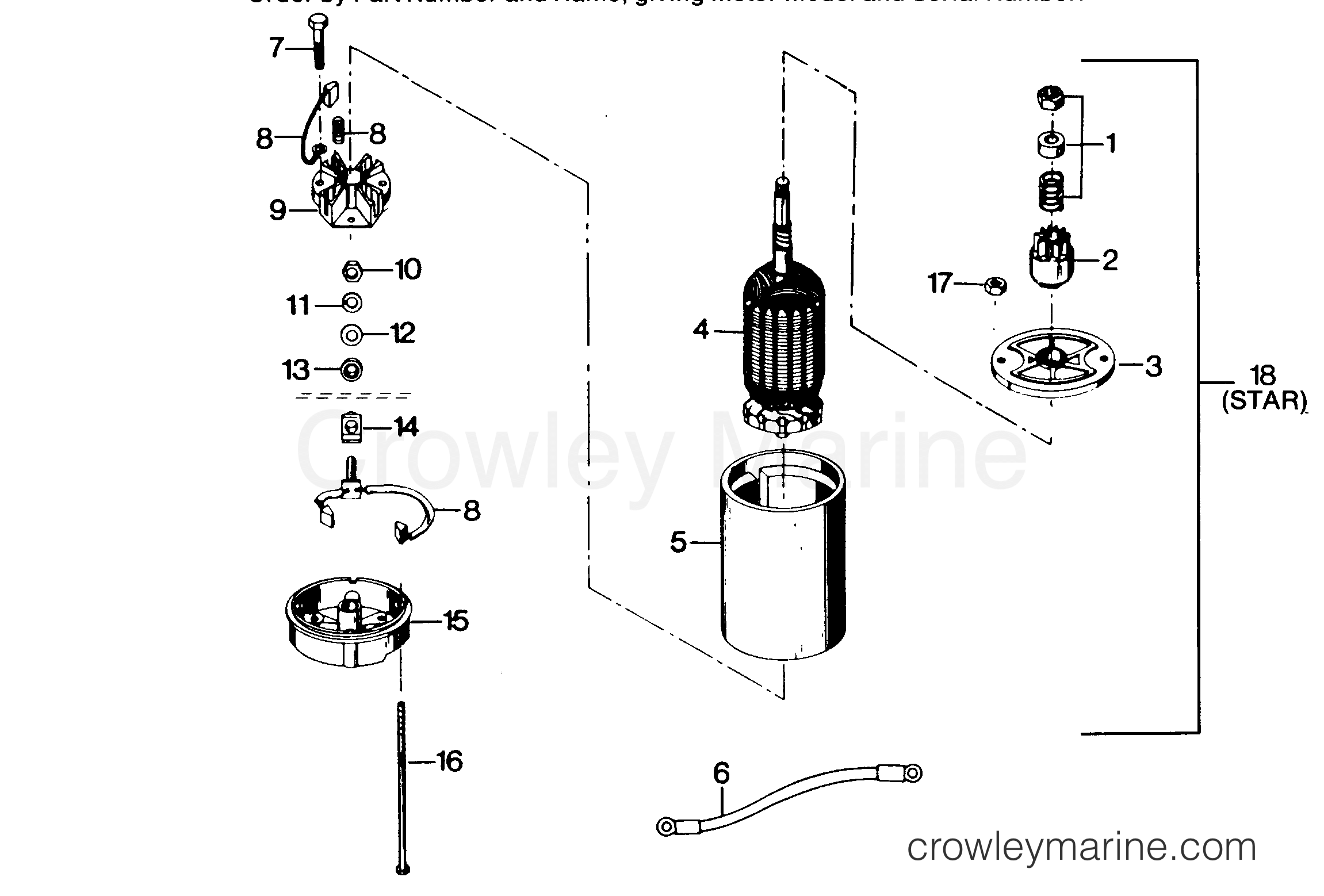 1987 Outboard 50 - 507F7C [Force] - ELECTRIC STARTER