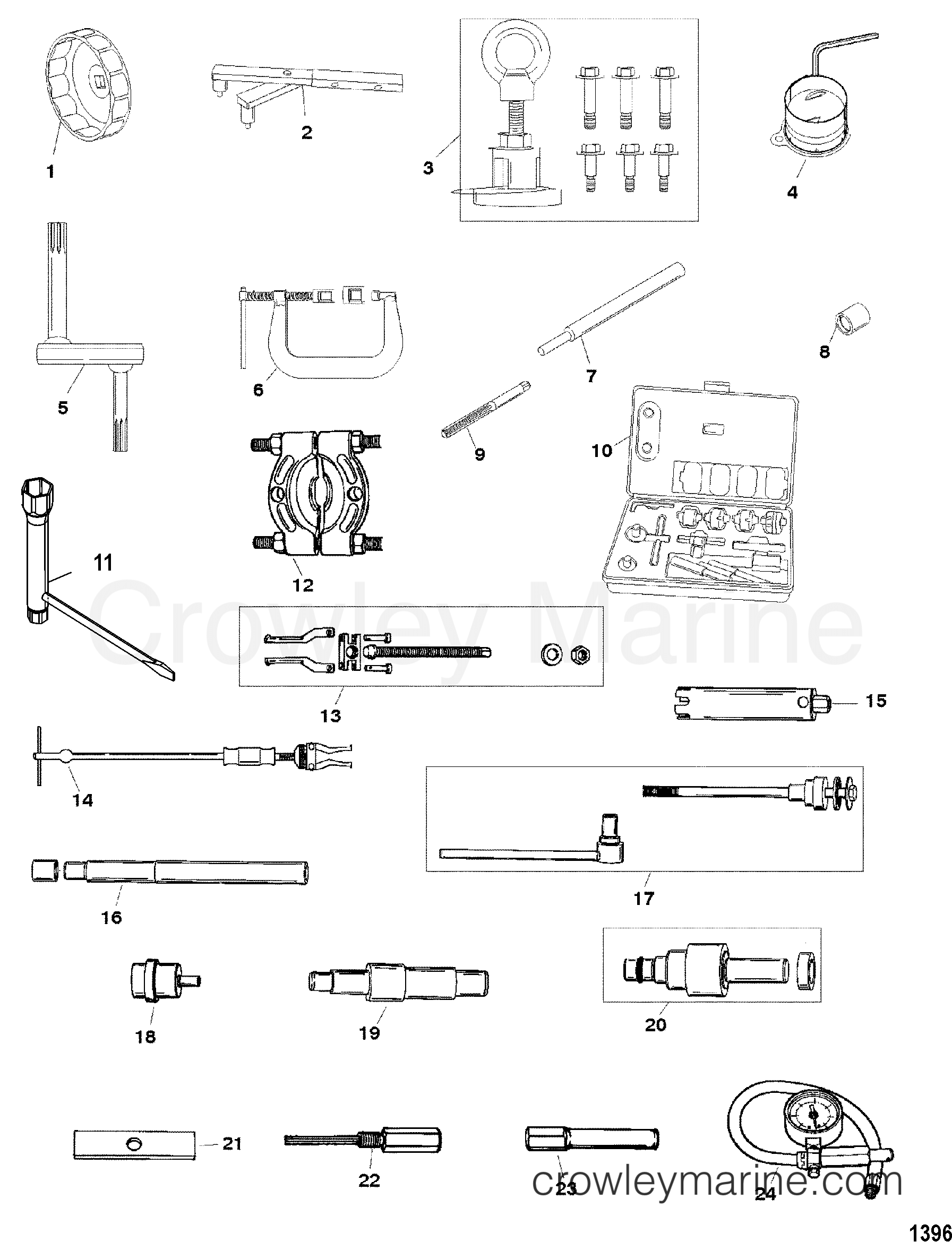 1999 Outboard 9.9 [ML/BF 4] - 7F10253HD - TOOLS