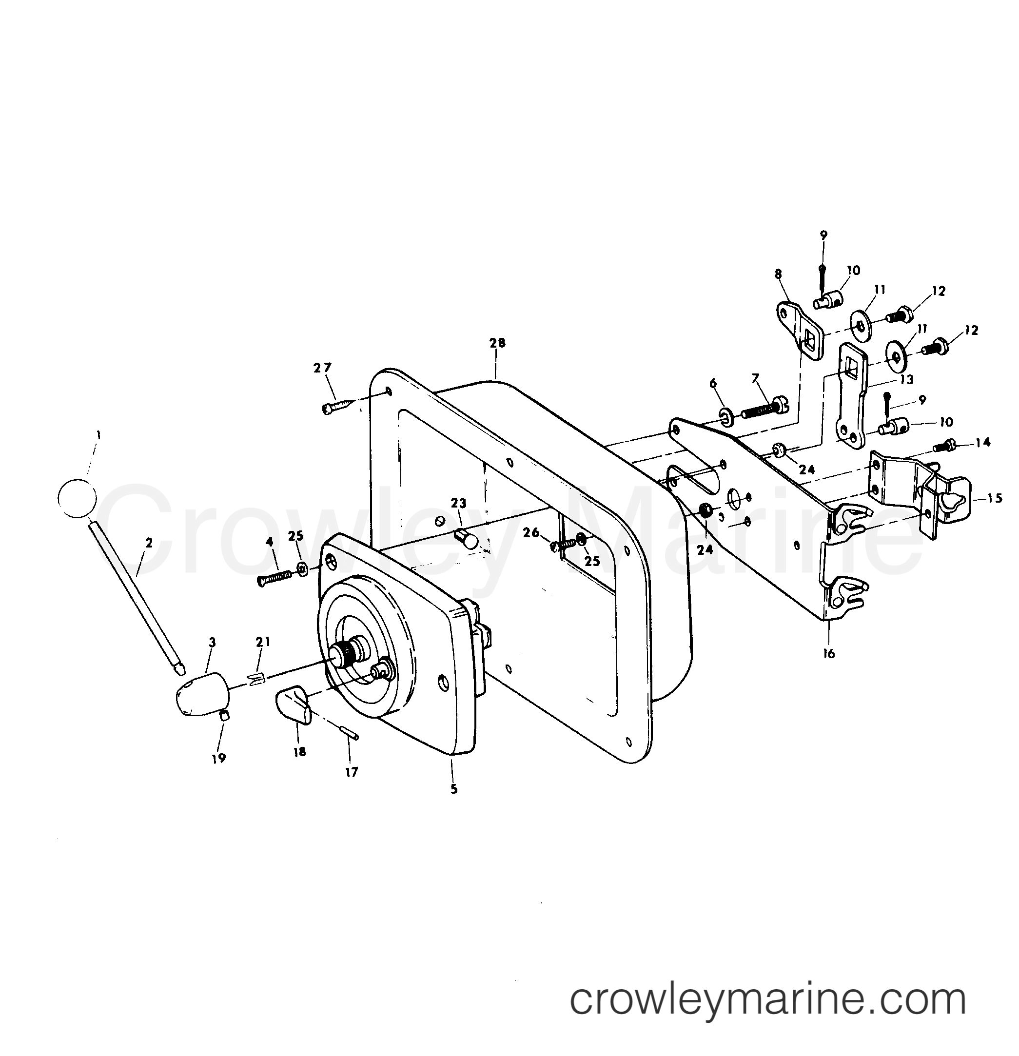 1984 Outboard 9.9 - 91C4D - REMOTE CONTROL