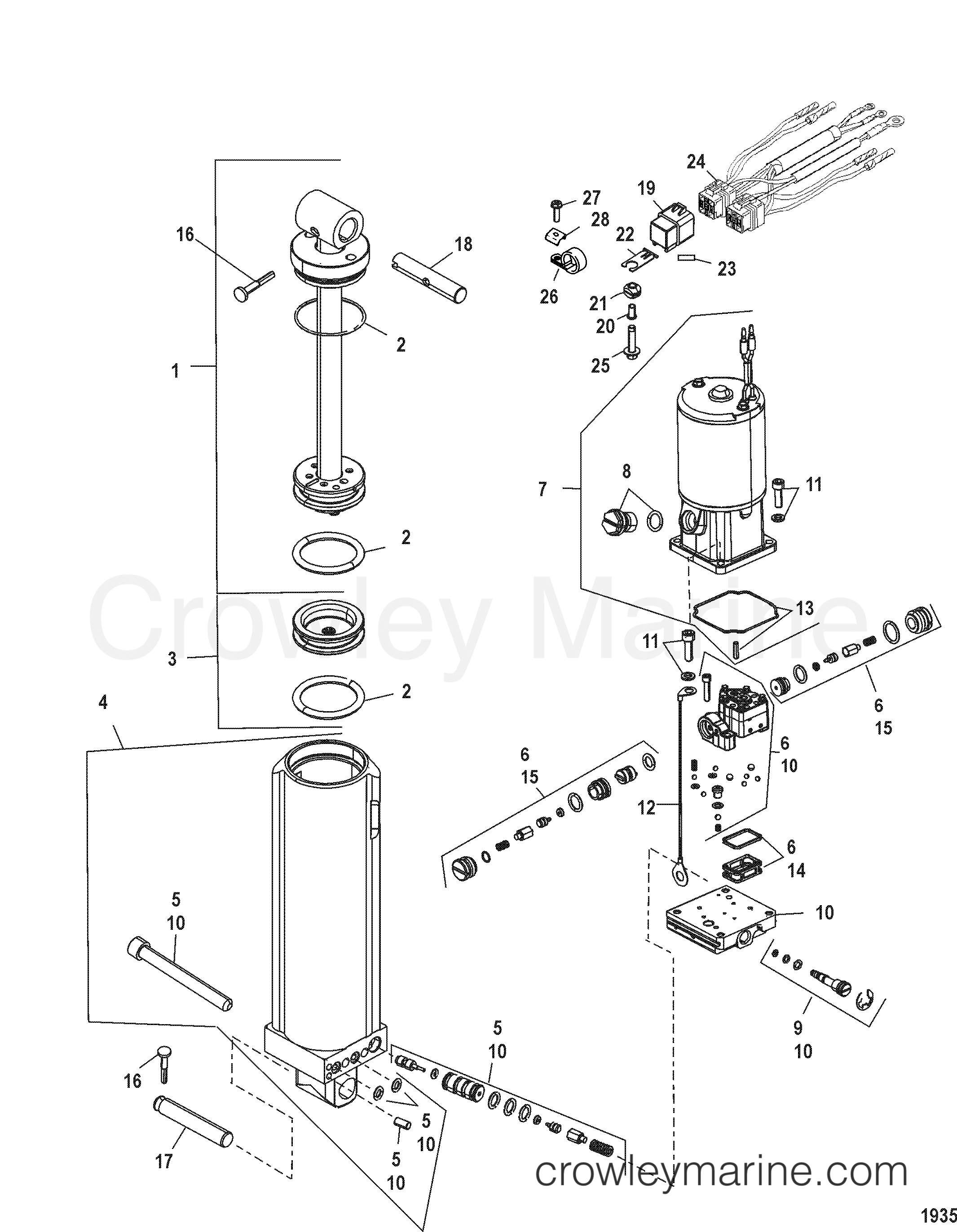 2000 Outboard 75 [ELPT] - 70754170R - POWER TRIM COMPONENTS