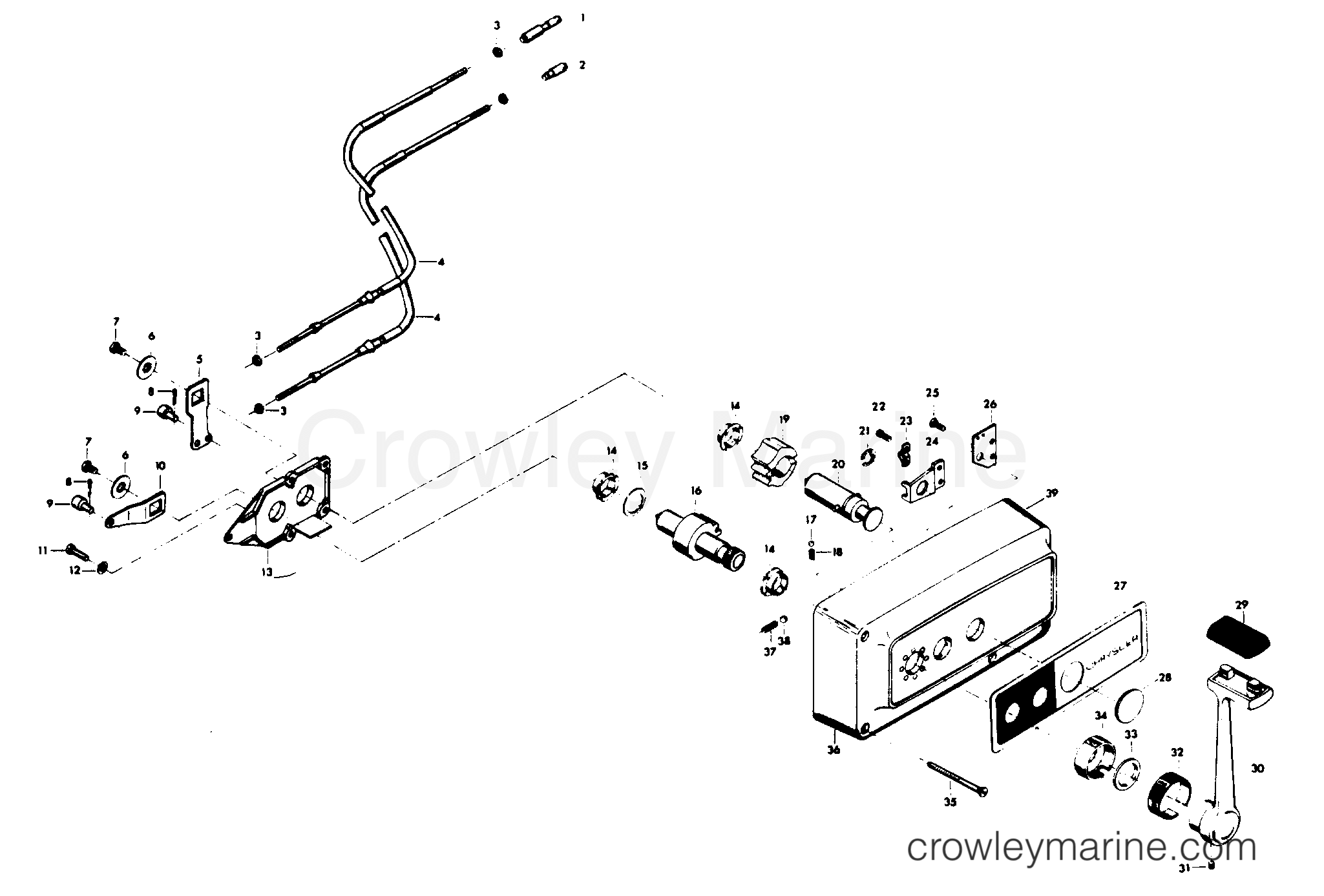 1978 Outboard 105 - H1057B78H - REMOTE CONTROL
