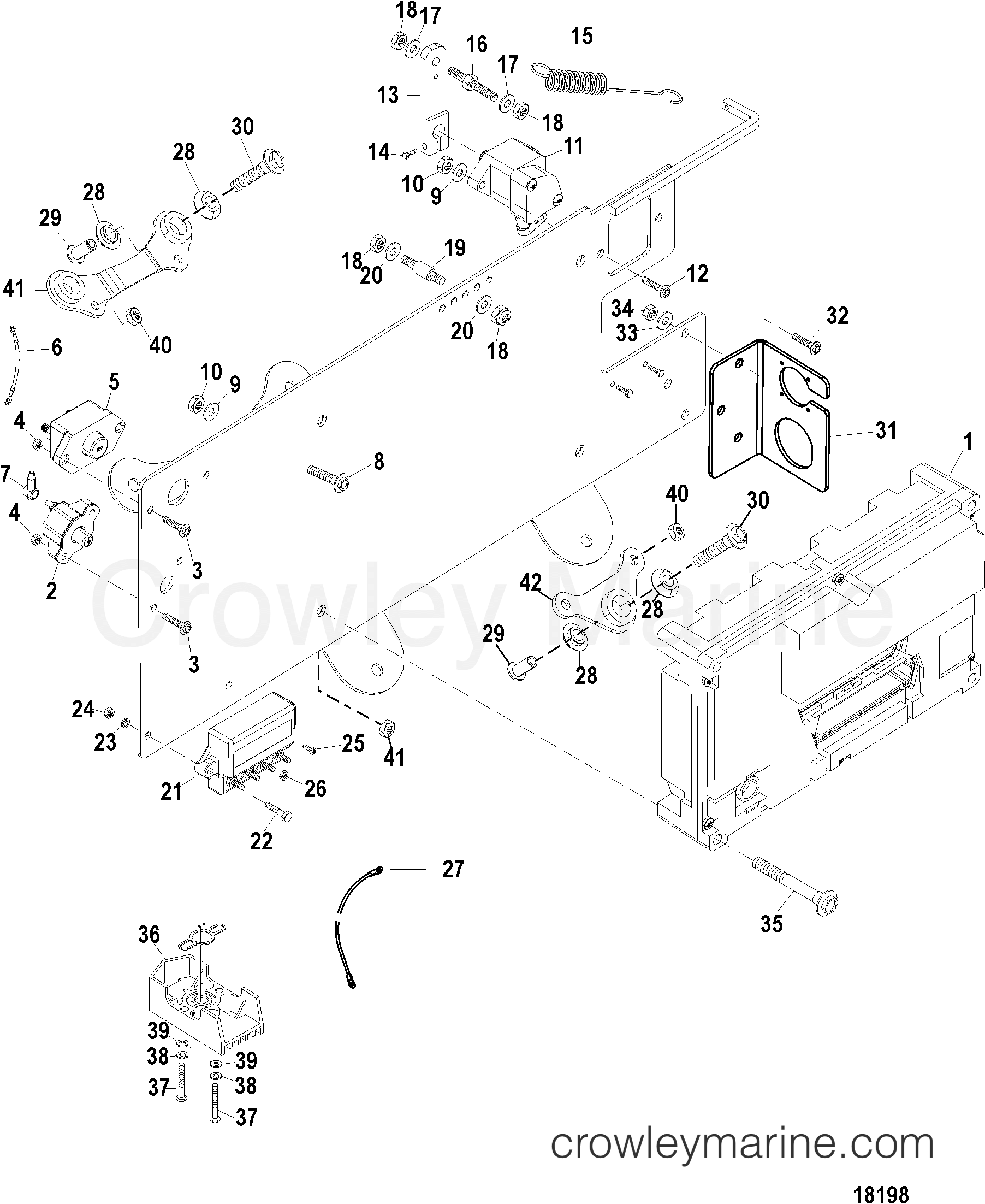 1998 Stern Drive 7.3L [D-TRONIC] - 4D7201ELD - ELECTRONIC PANEL