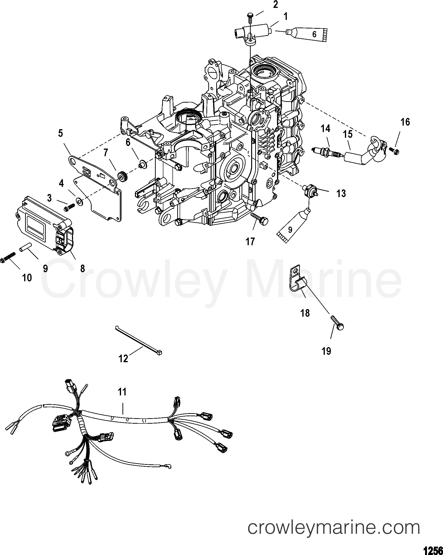 Serial Range Outboard 40 CARB (3 CYL.)(4-STROKE) - 1C018826 & Up - ELECTRICAL COMPONENTS