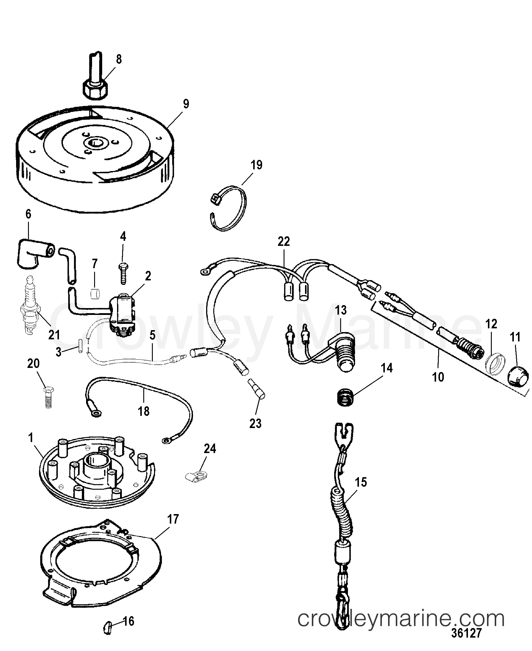 1998 Outboard 25 - H025211US [MLH] - IGNITION SYSTEM