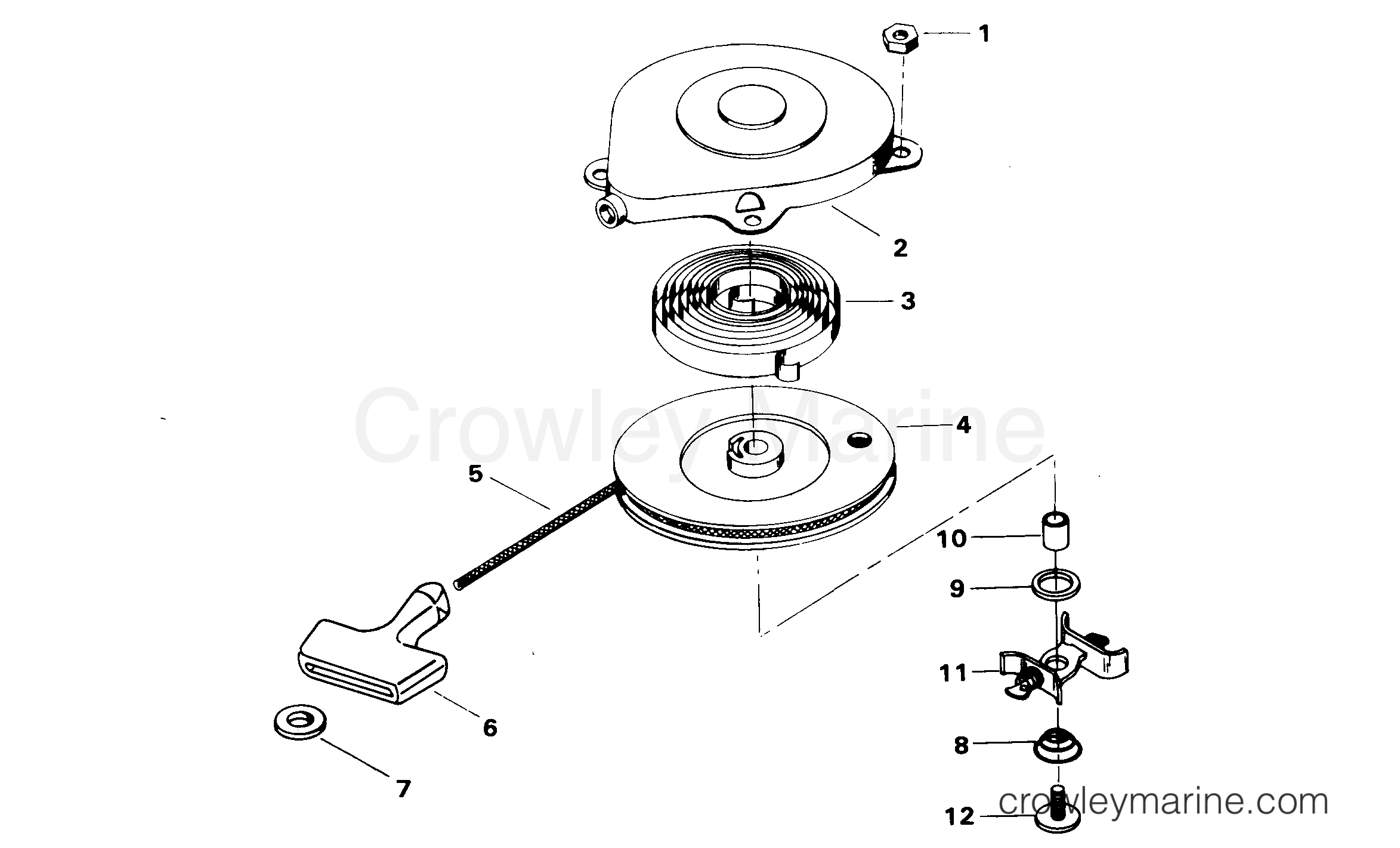 1982 Outboard 4 - H0042082D - STARTER