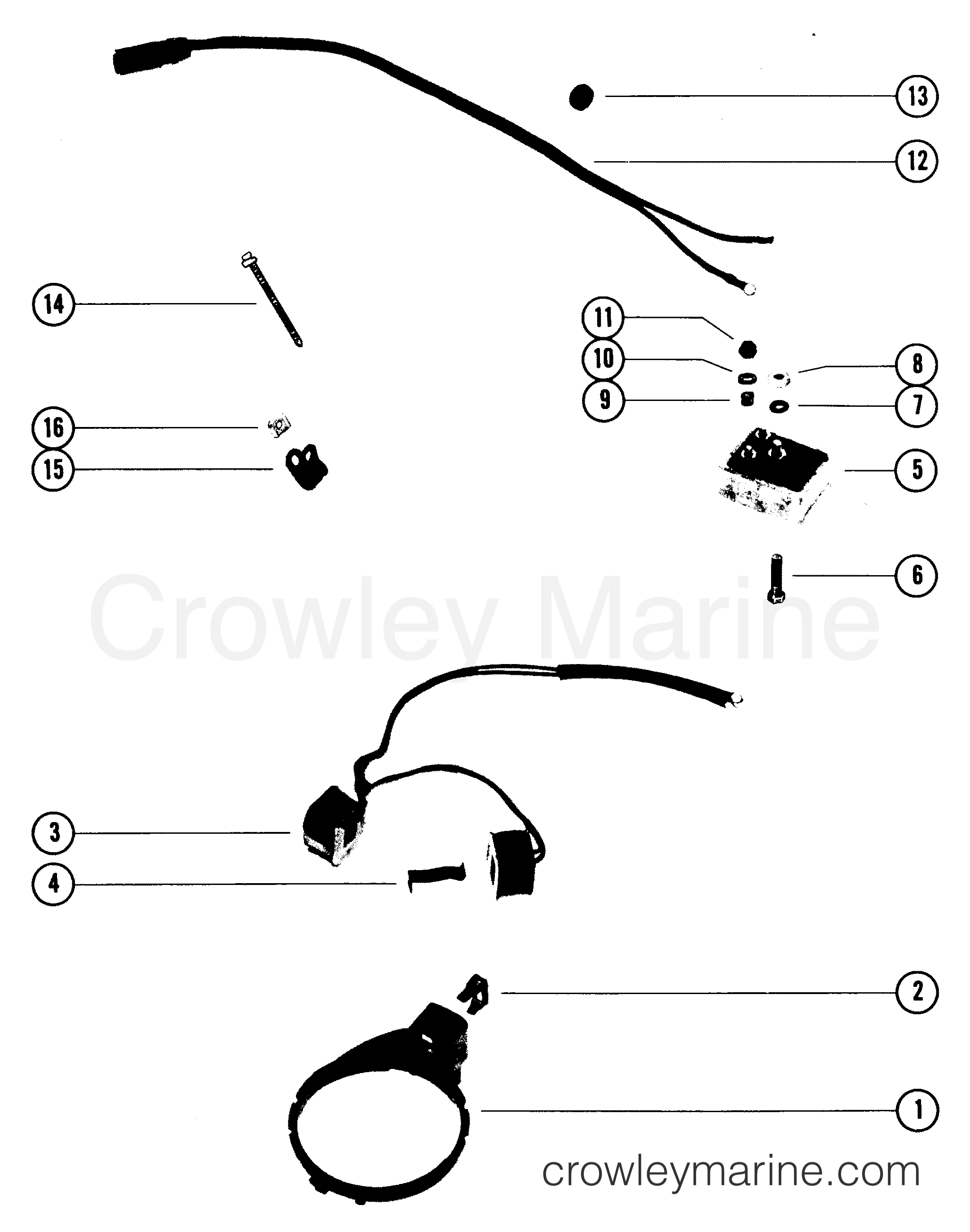 Various Years Rigging Trim / Tilt / Lift Systems and Components - OB MISC. (1985 AND BELOW) - LIGHTING KIT, COMPLETE B