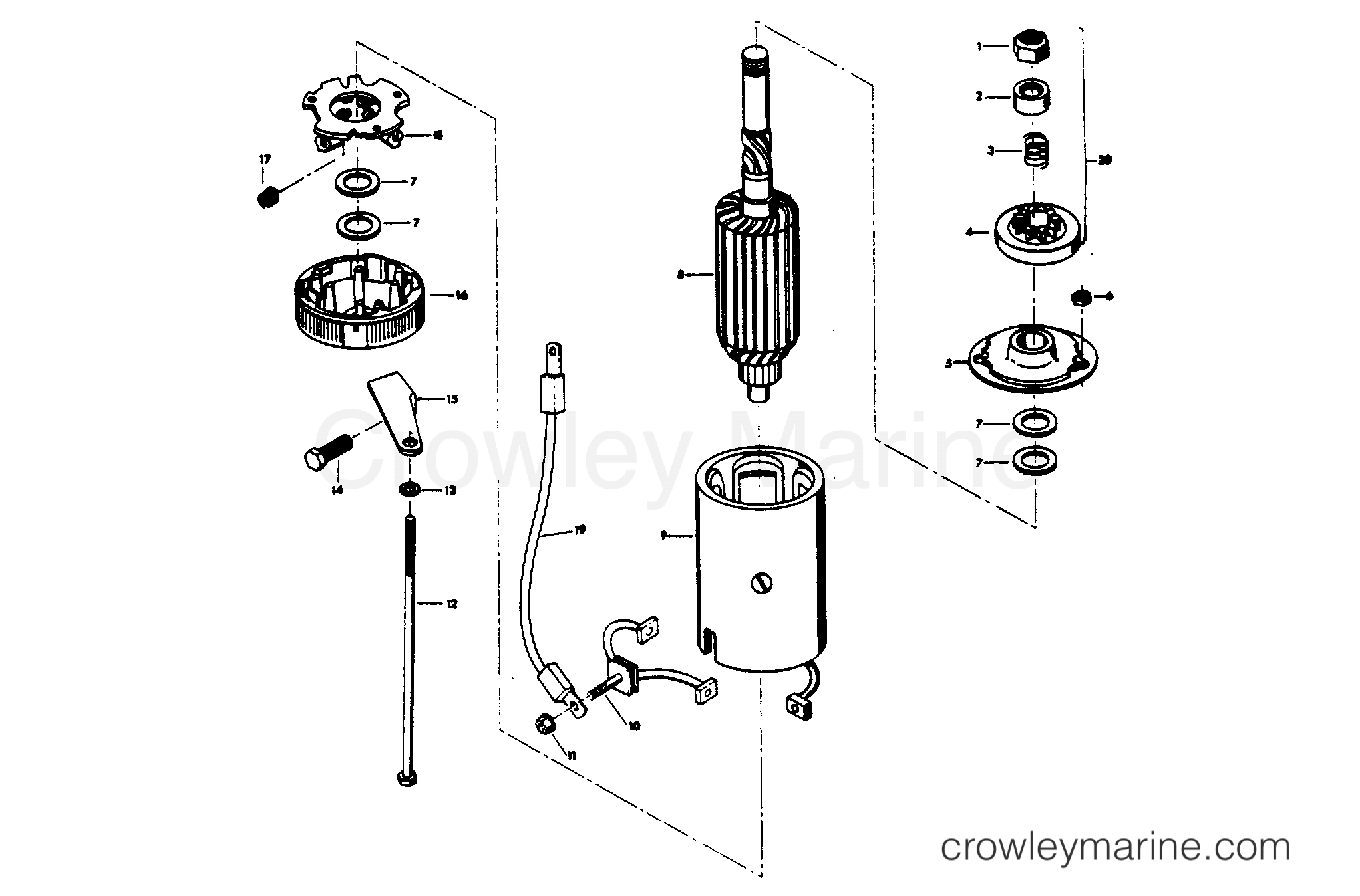 1978 Outboard 85 - 859B8A - STARTER