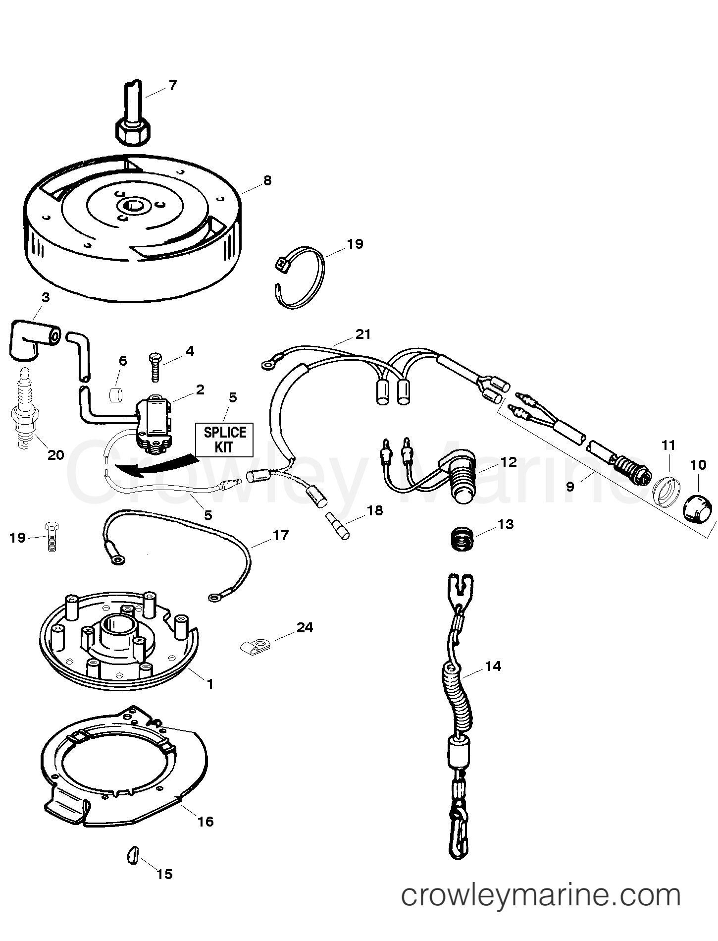 1997 Outboard 25 - H025211TS [MLH] - IGNITION SYSTEM