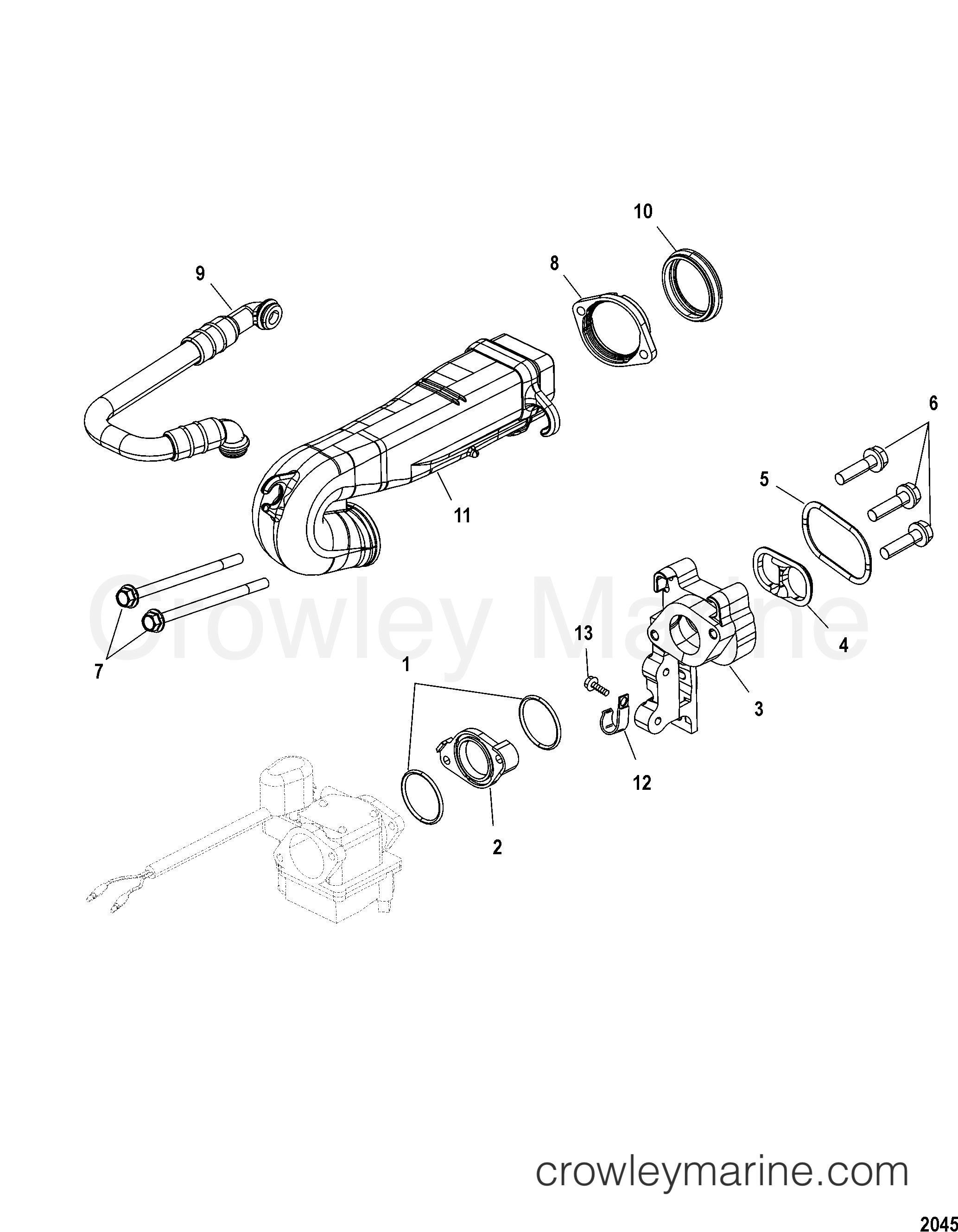 2003 Outboard 25 [ELH 4] - 7F25311MD - INTAKE