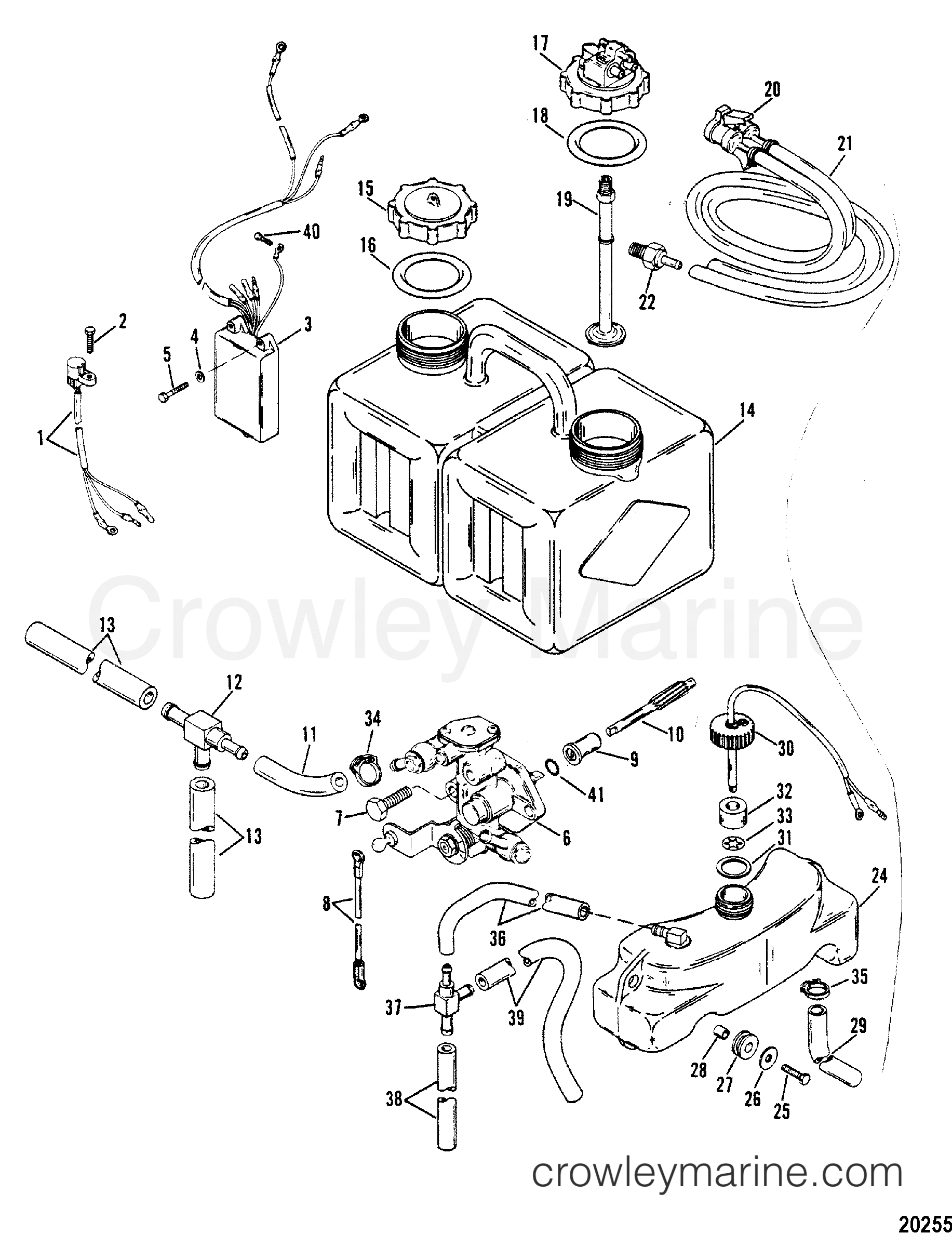 1984 Outboard 150 [EXLPTO] - 1150744 - OIL INJECTION COMPONENTS