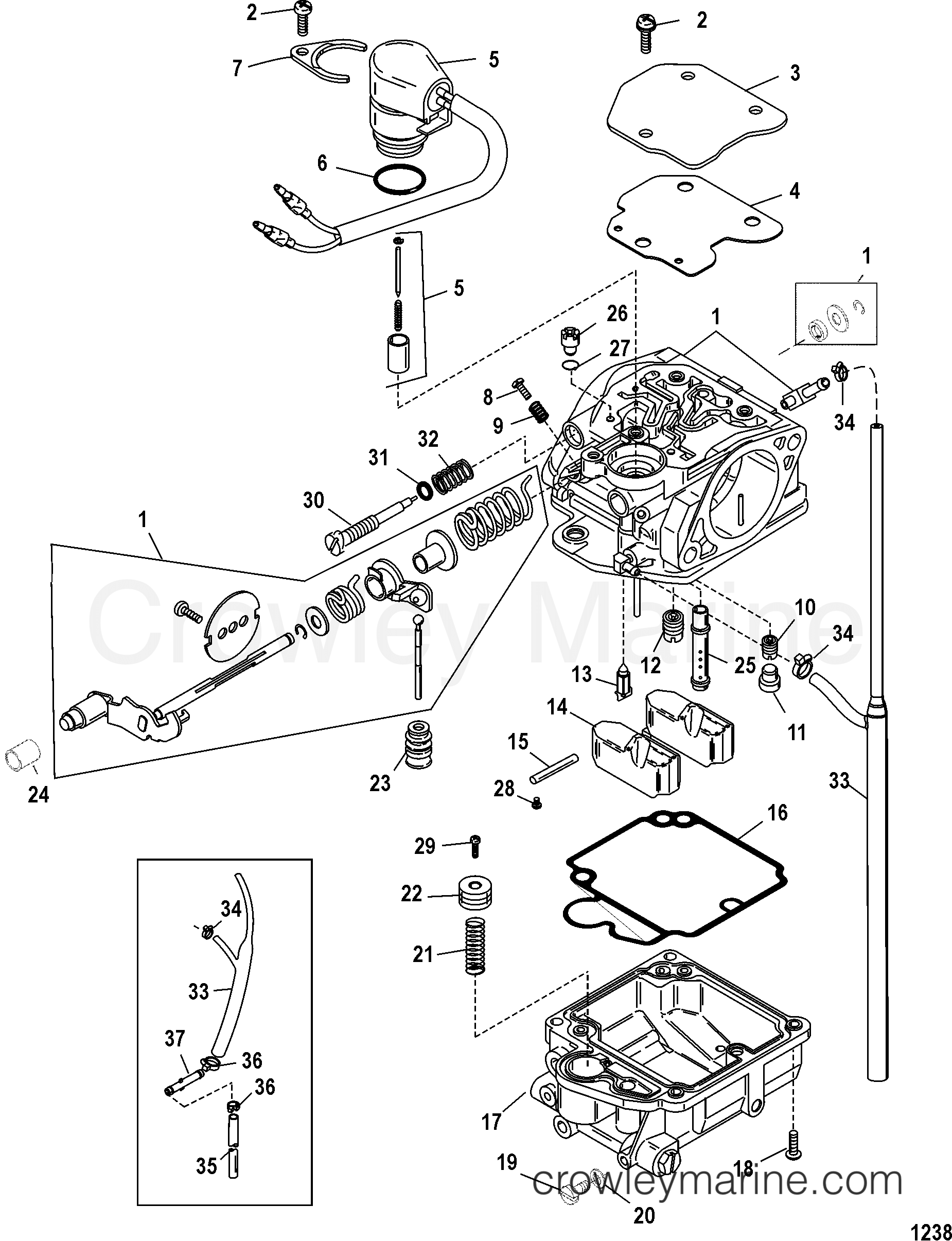 2004 Outboard 25 [M 4] - 7F25203RB - CARBURETOR