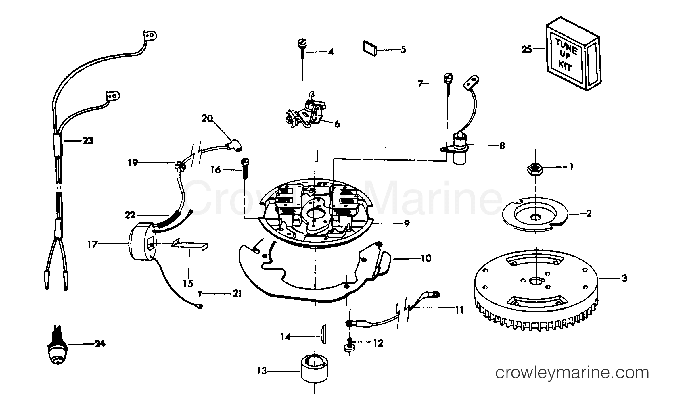 1979 Outboard 15 - H0158H79C - MAGNETO (MANUAL START MODELS)