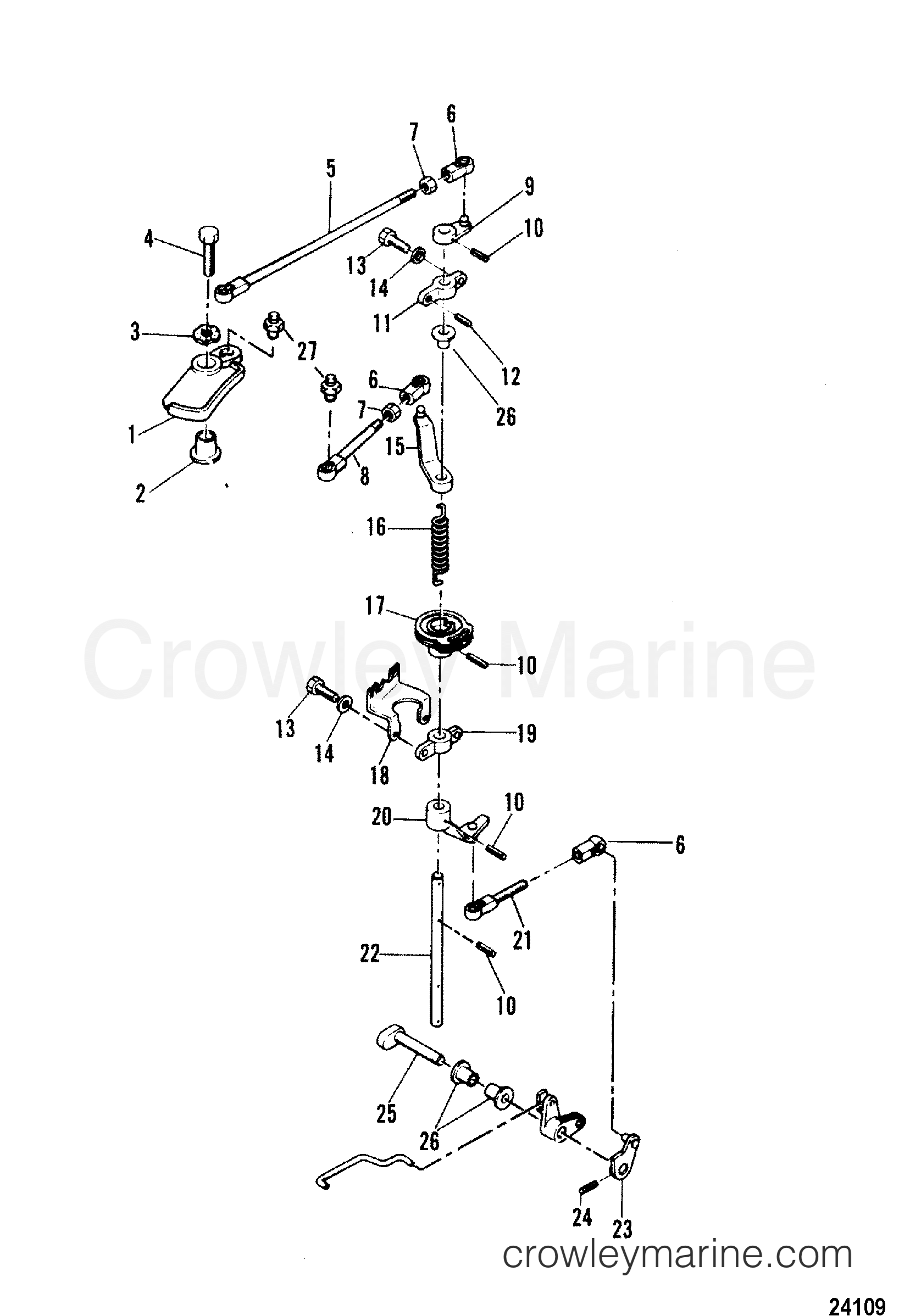 1978 Outboard 40 [EL] - 7040528 - THROTTLE CONTROL