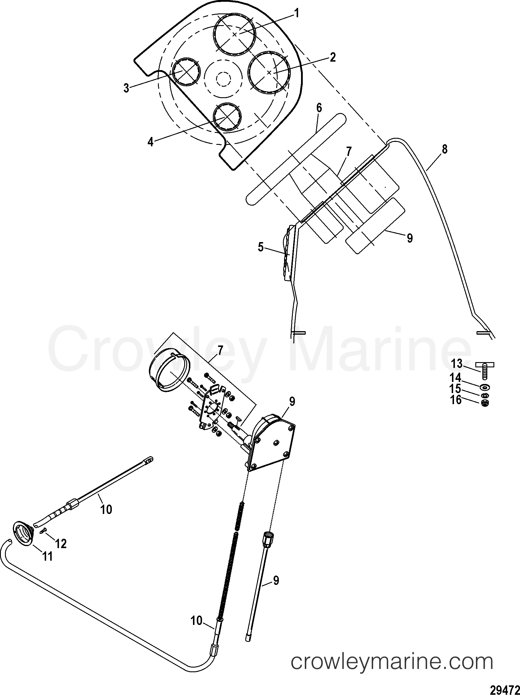 2008 Inflatable Boat 350 [IB3] - AA350022M - CONSOLE COMPONENTS