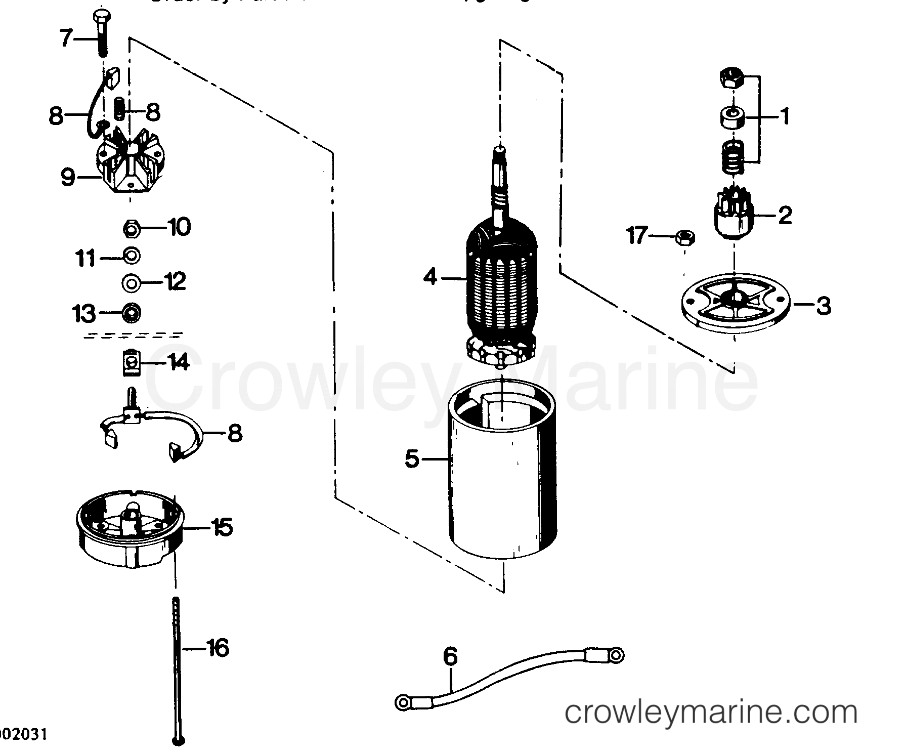 1987 Outboard 50 - 507X7A [Force] - ELECTRIC STARTER