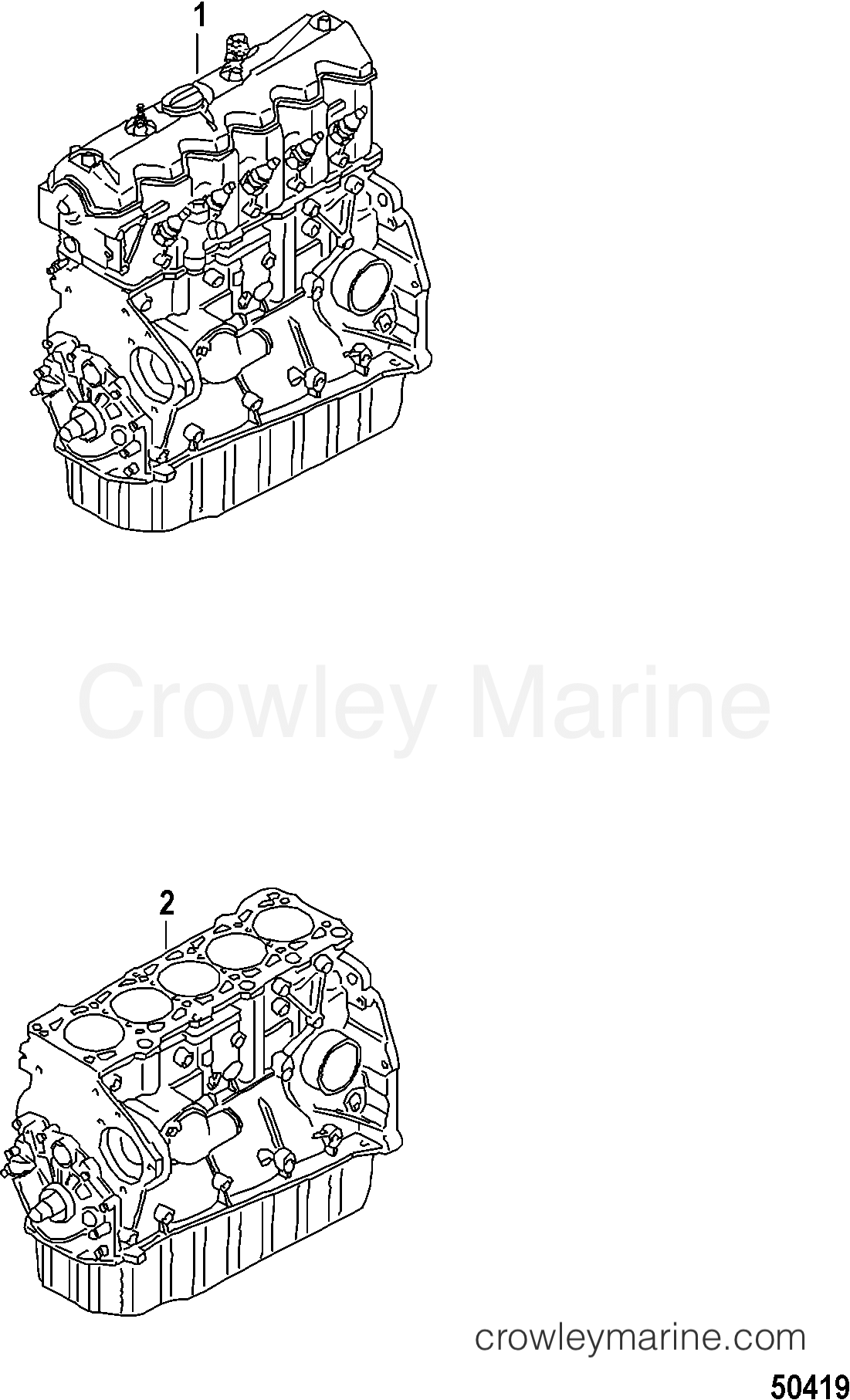 2012 Stern Drive 2.5L TDI - 4D250002D - BASE ENGINE