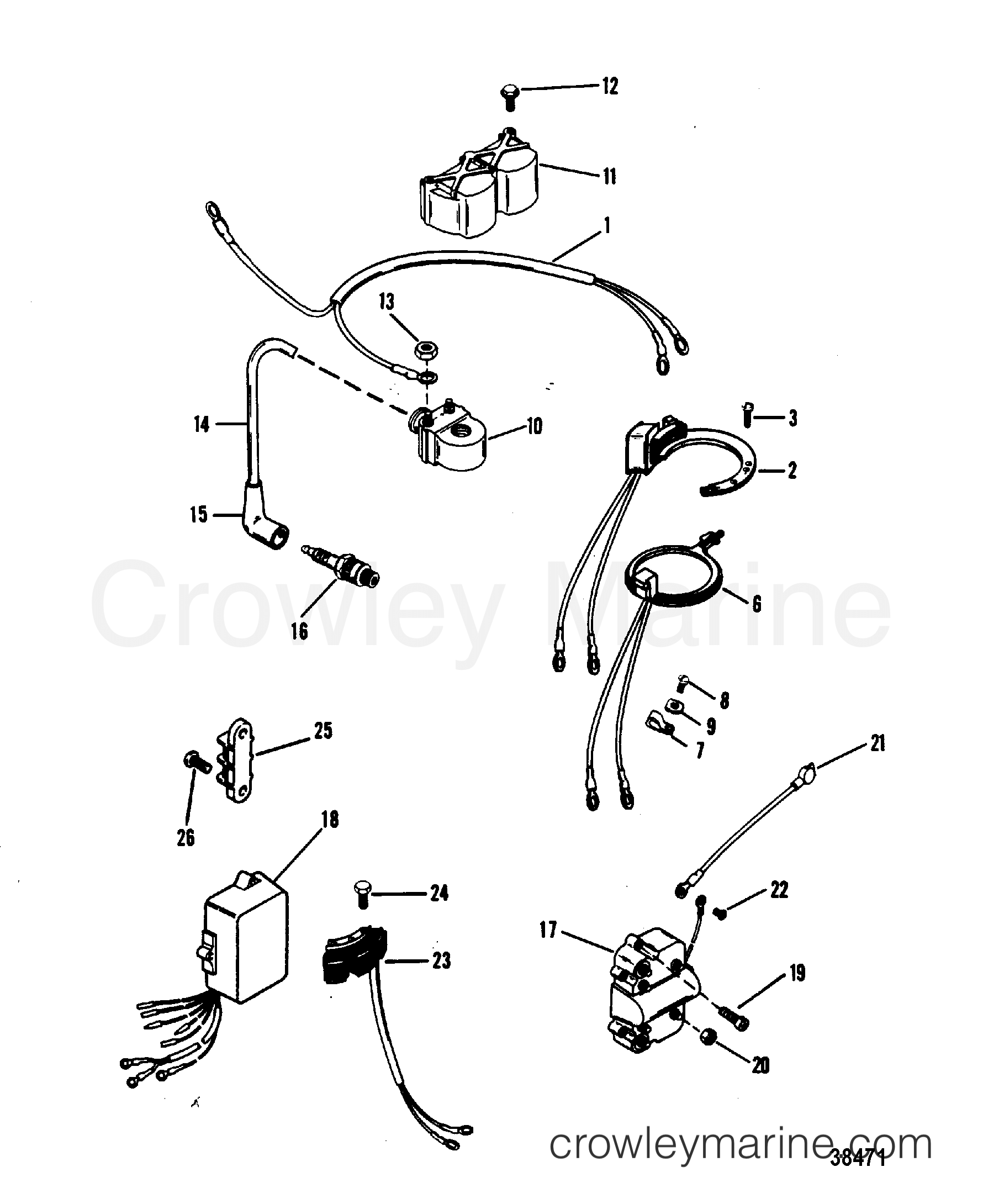 1986 Outboard 20 [ML] - 7020226 - IGNITION COMPONENTS