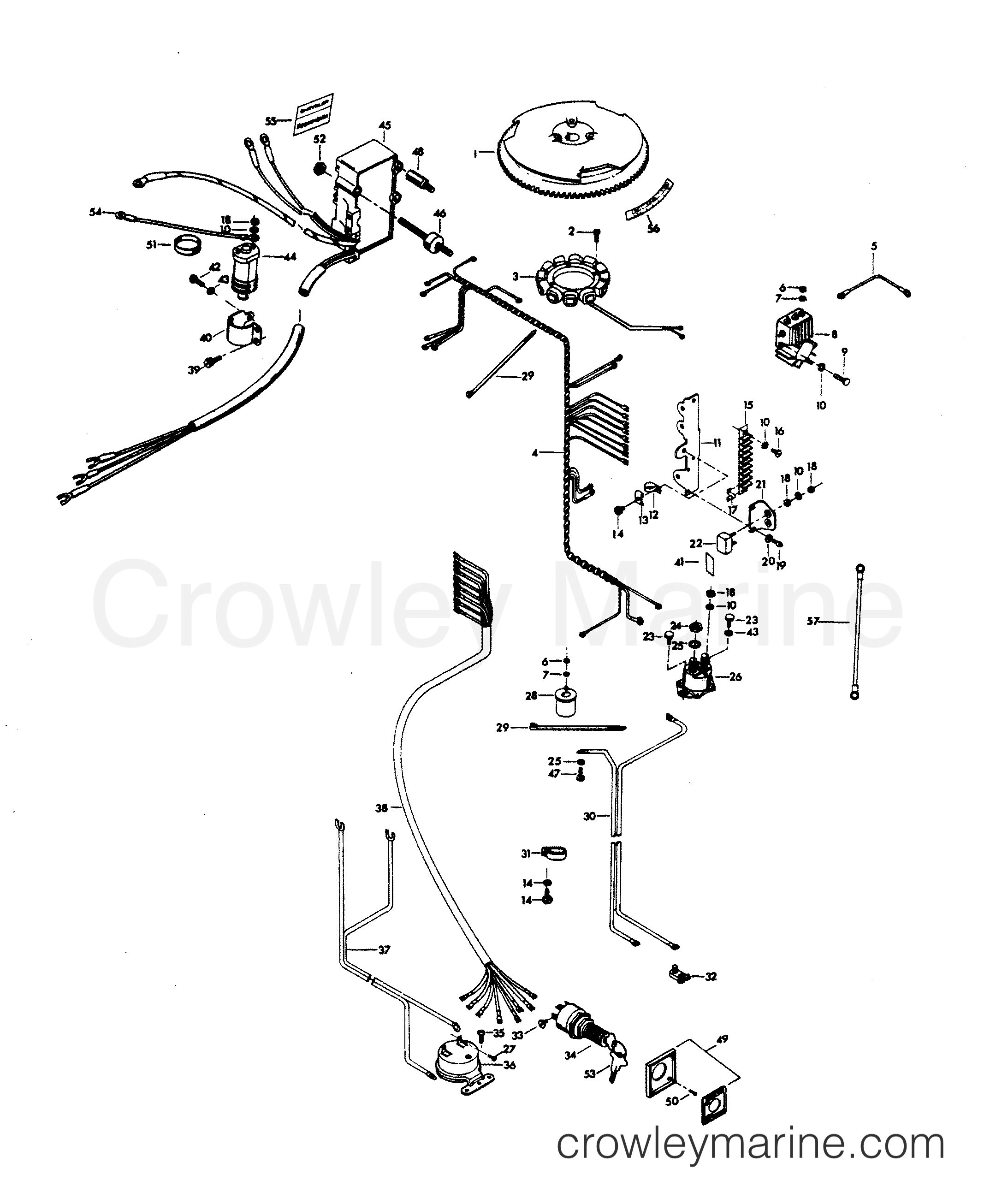 1980 Outboard 115 - H1156H80C - ELECTRICAL COMPONENTS