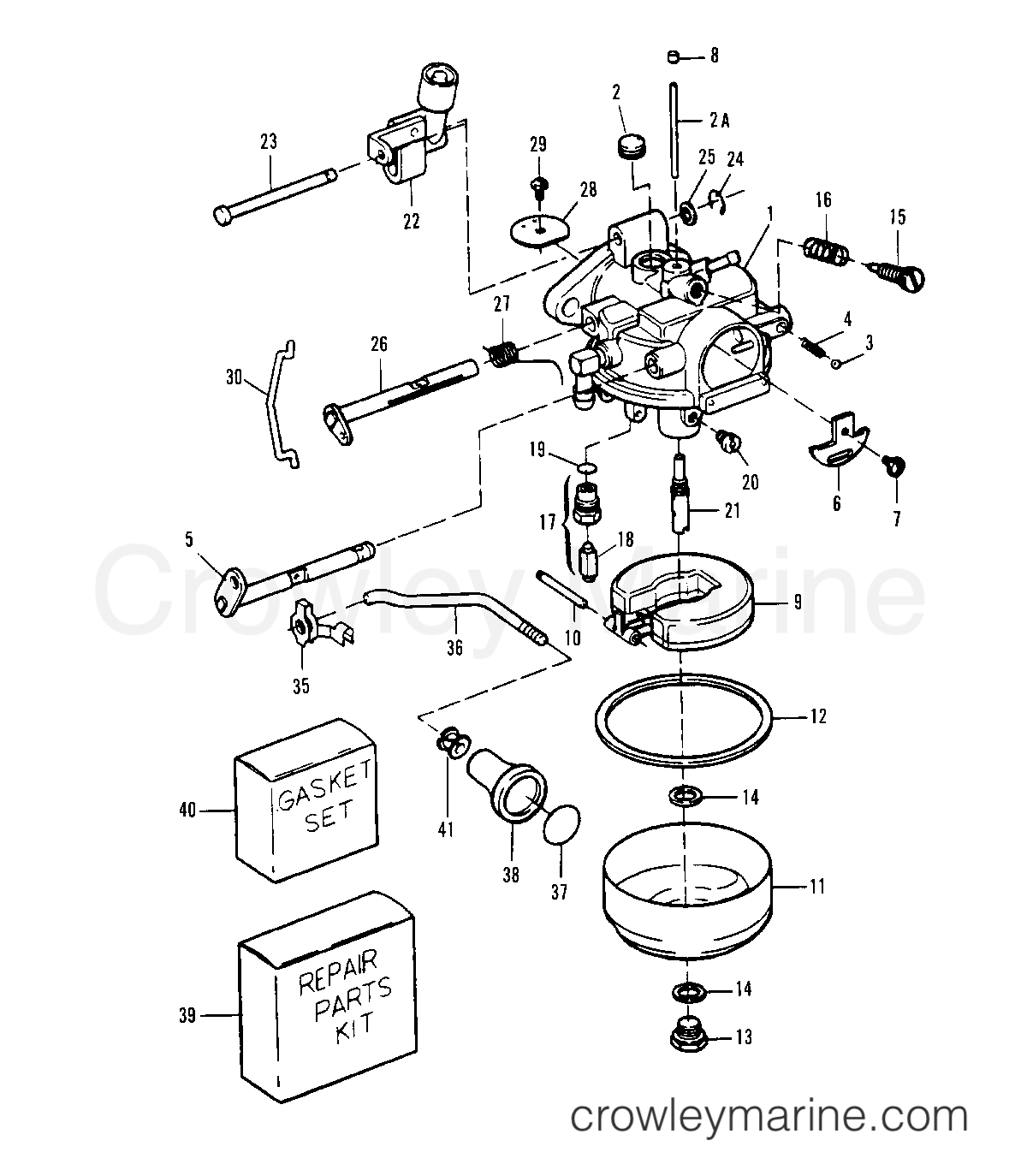 1993.5 Sears Outboard 9.9 - 225.581986 - CARBURETOR