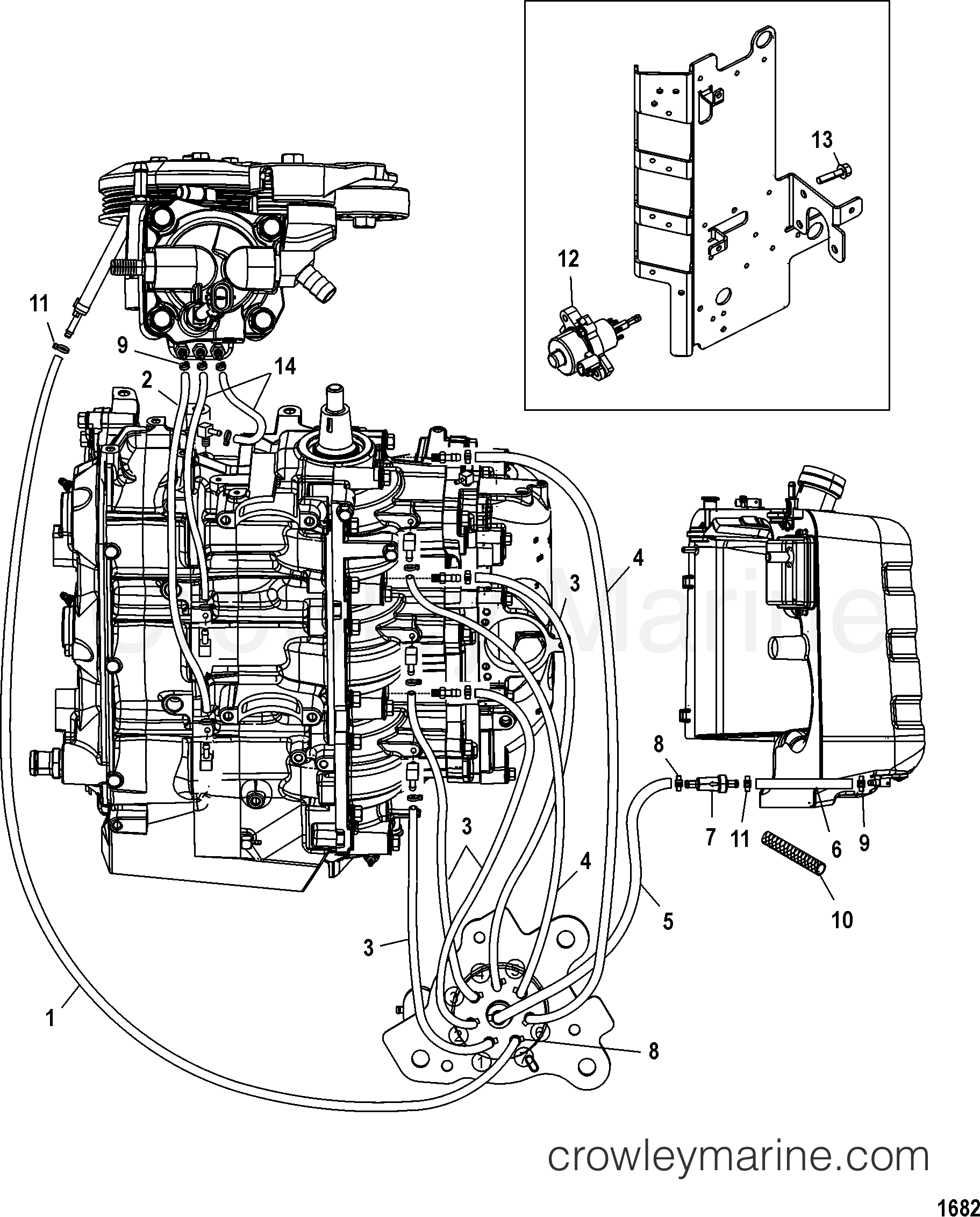 2004 Outboard 90DFI [ELPTO] - 7090D73RD - OILING SYSTEM