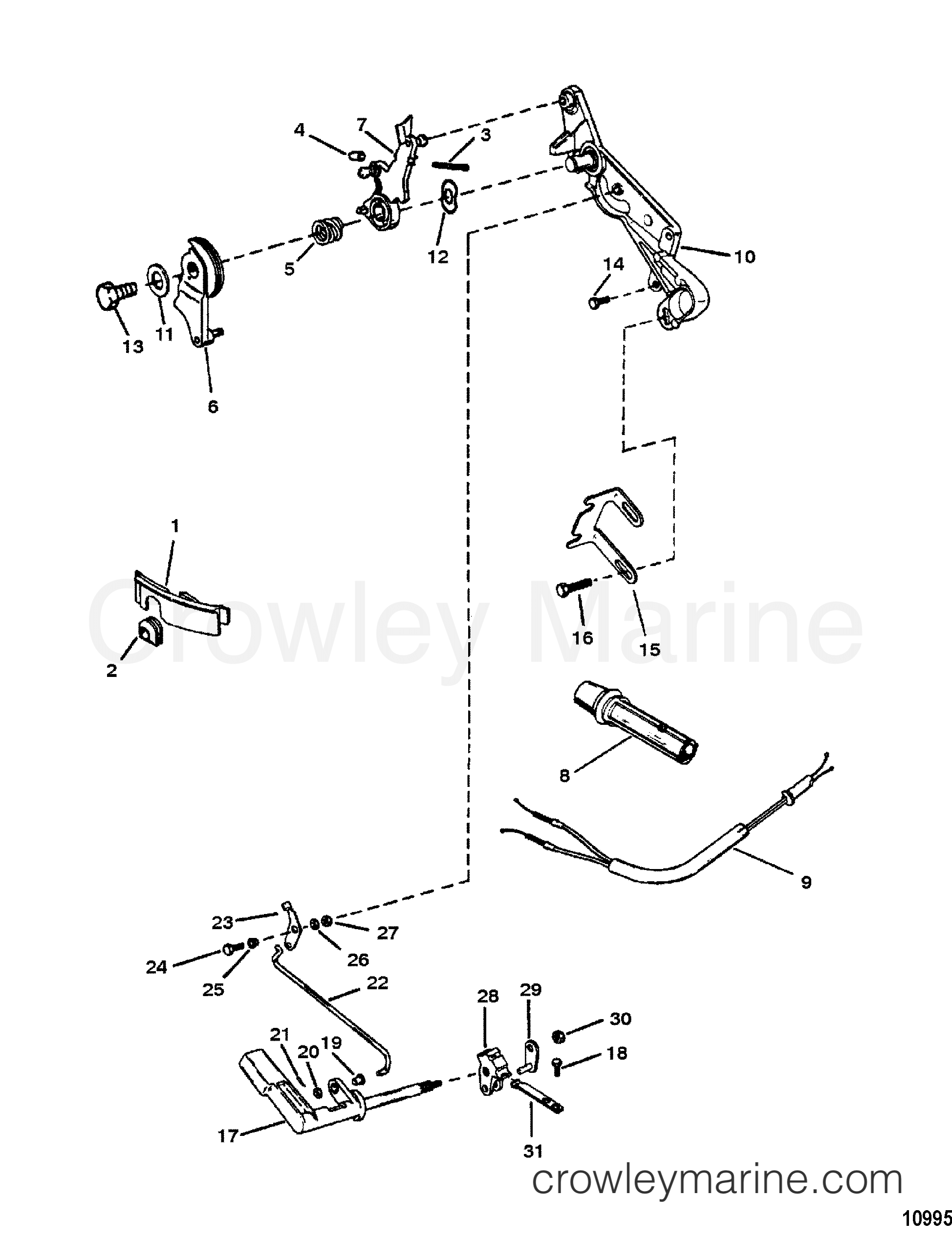Various Years Rigging Exhaust / Cooling Systems and Extension Kits - 1994 & Up - SIDE SHIFT CONVERSION KIT(42026A6)