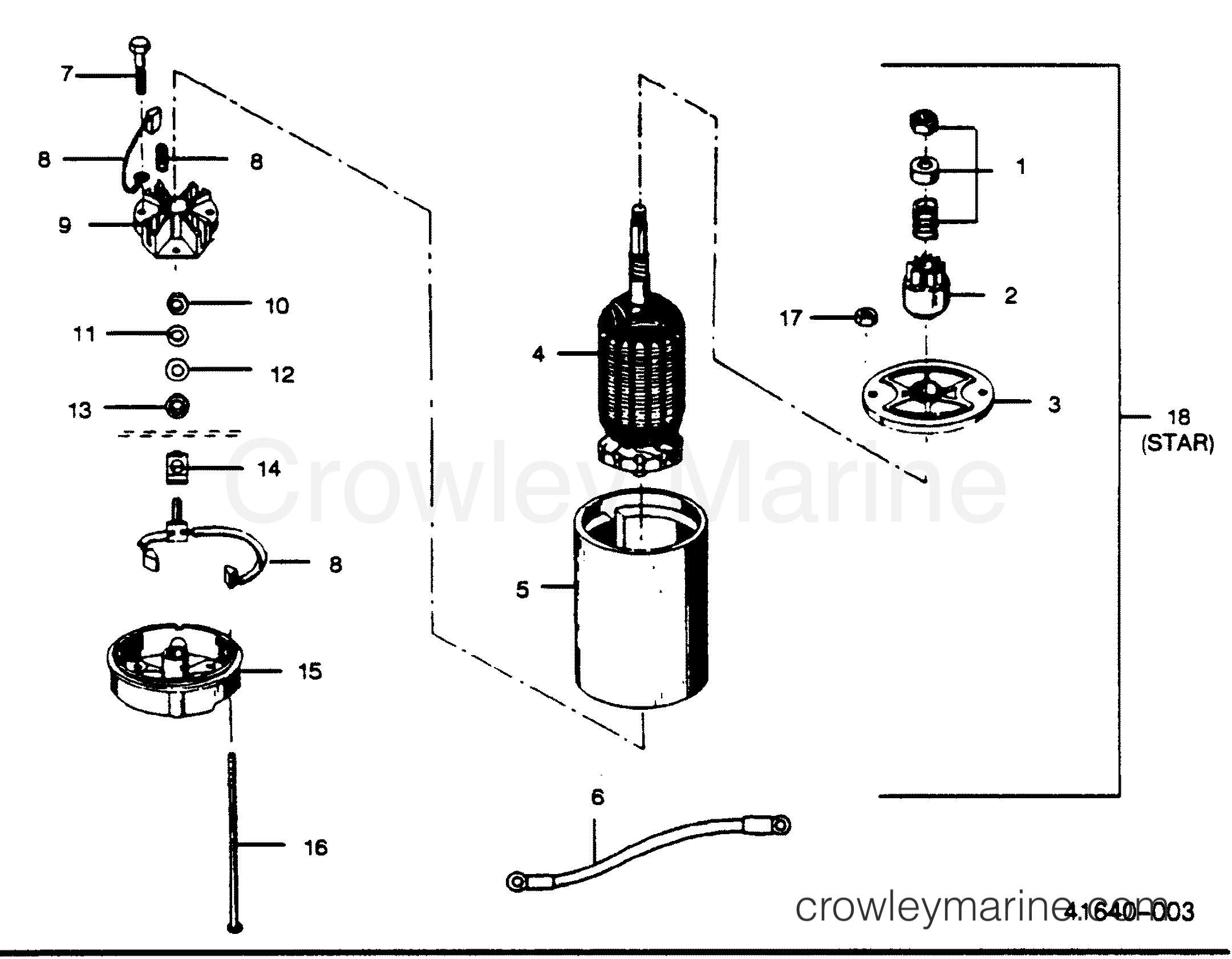 1989 Outboard 50 - 507F9B [Force] - ELECTRIC STARTER