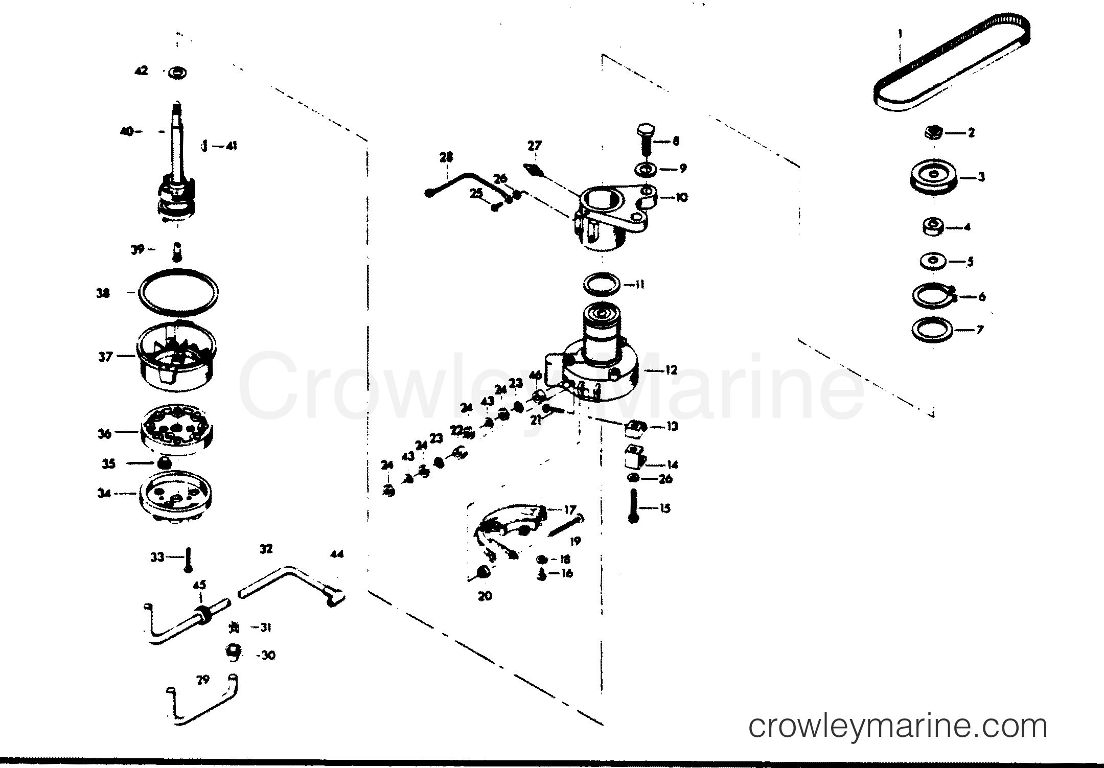 1976 Outboard 105 - 1059BF - DISTRIBUTOR