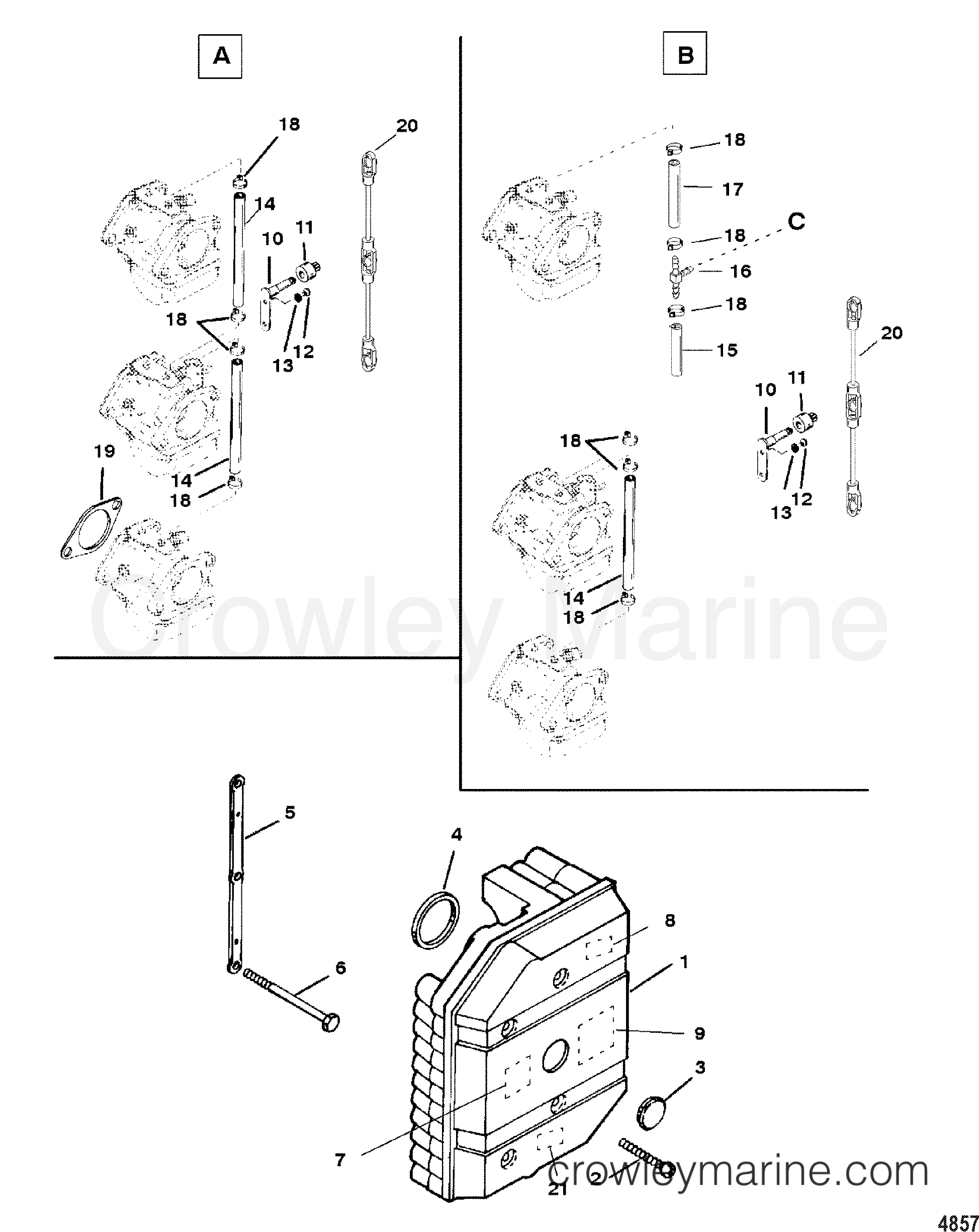 2000 Outboard 60 [ELO] - 7060312JD - ATTENUATOR PLATE