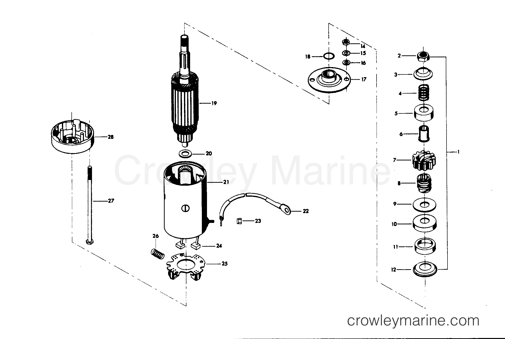 1978 Outboard 45 - H0456B78J - ELECTRICAL STARTER