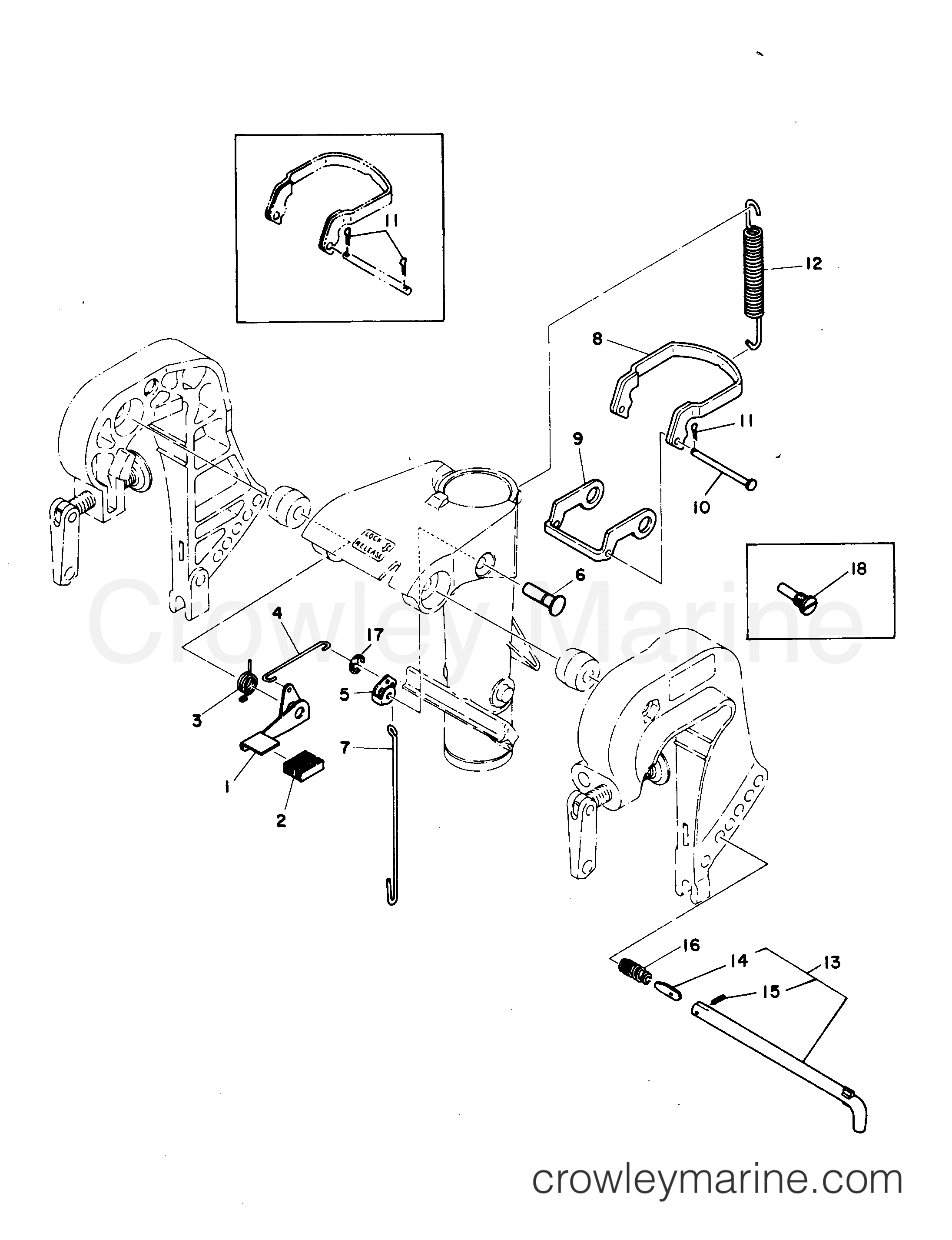 Serial Range Outboard 28 - 664-25800 AND BELOW [E] - REVERSE LOCK