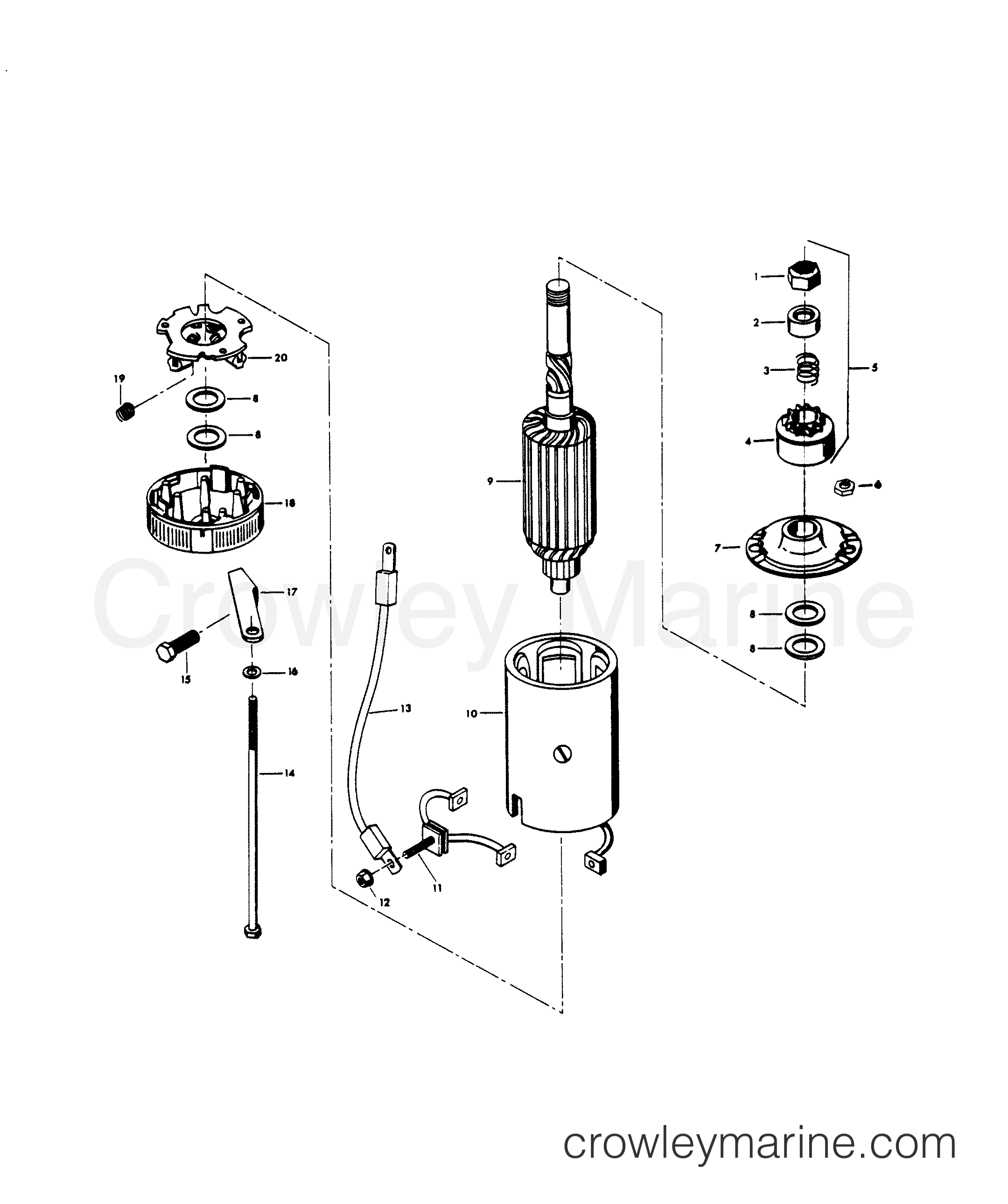 1979 Outboard 100 - H1007H79A - STARTER