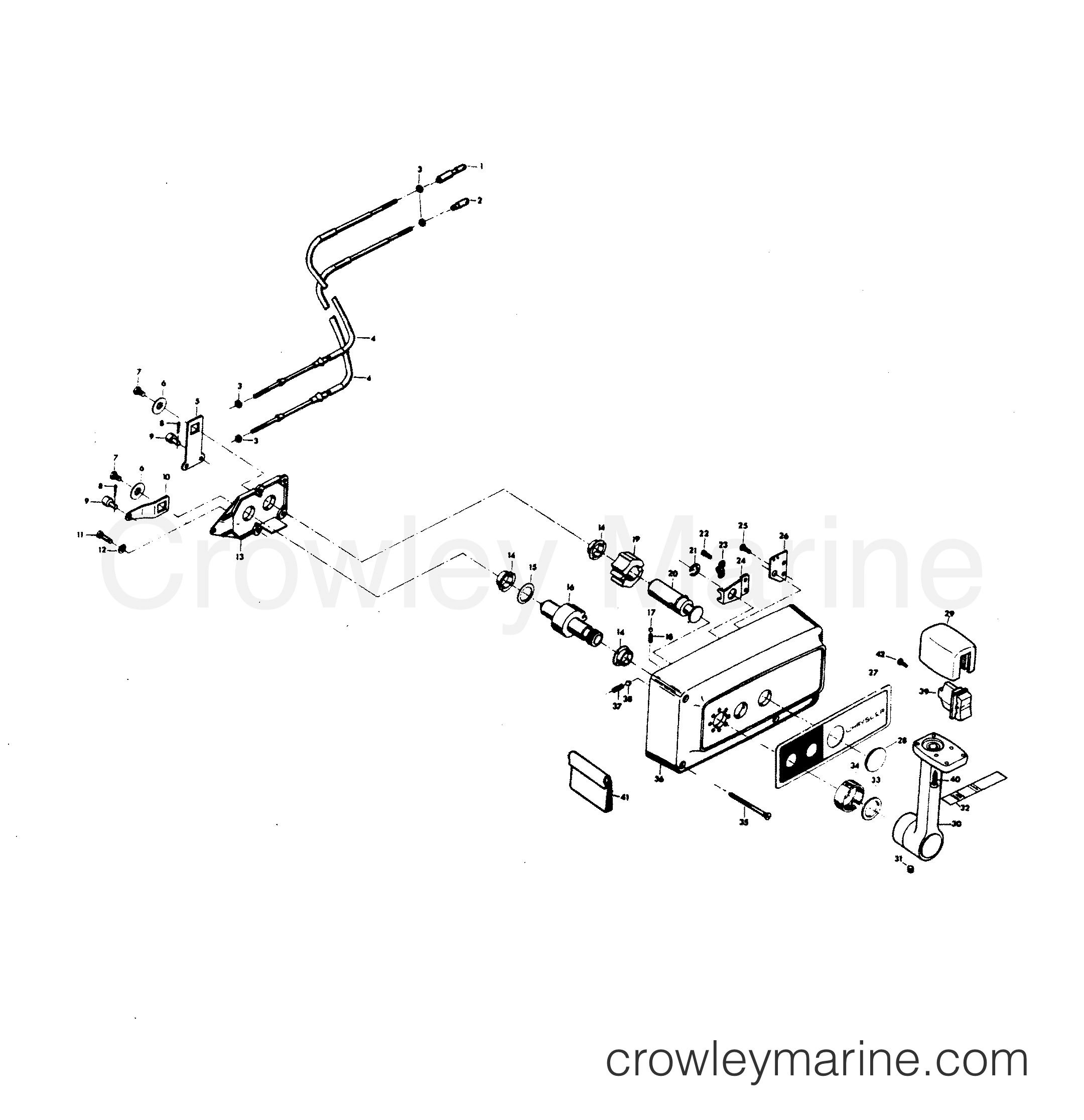 1979 Outboard 85 - H0851H79A - REMOTE CONTROL