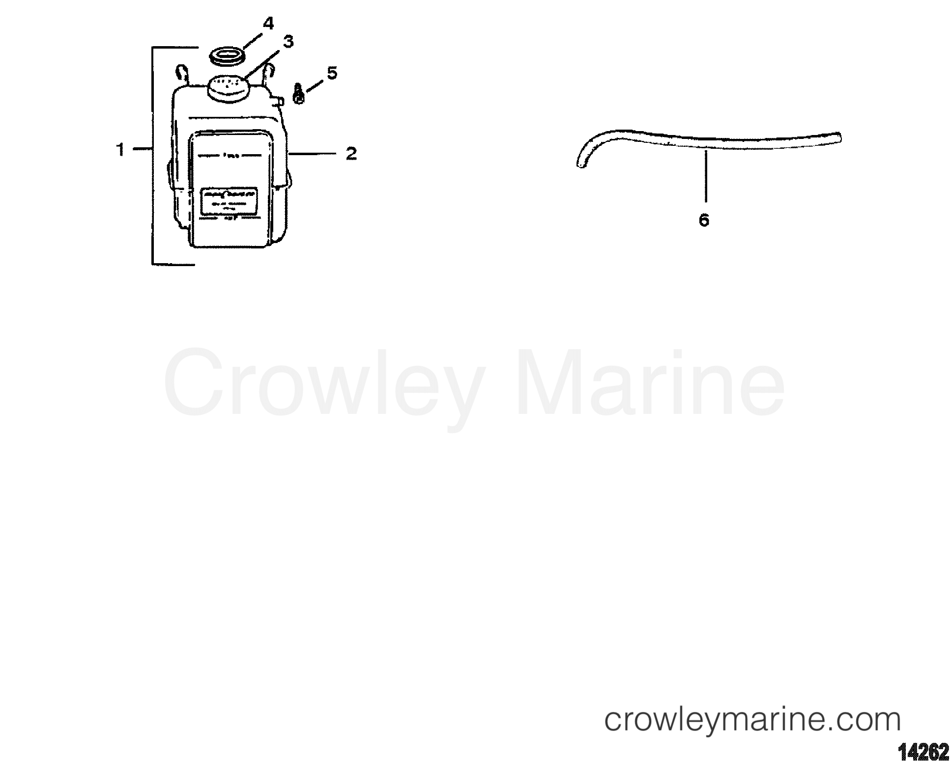 1998 Inboard Engine 642D [D-TRONIC] - 3C784BDLD - COOLANT RECOVERY