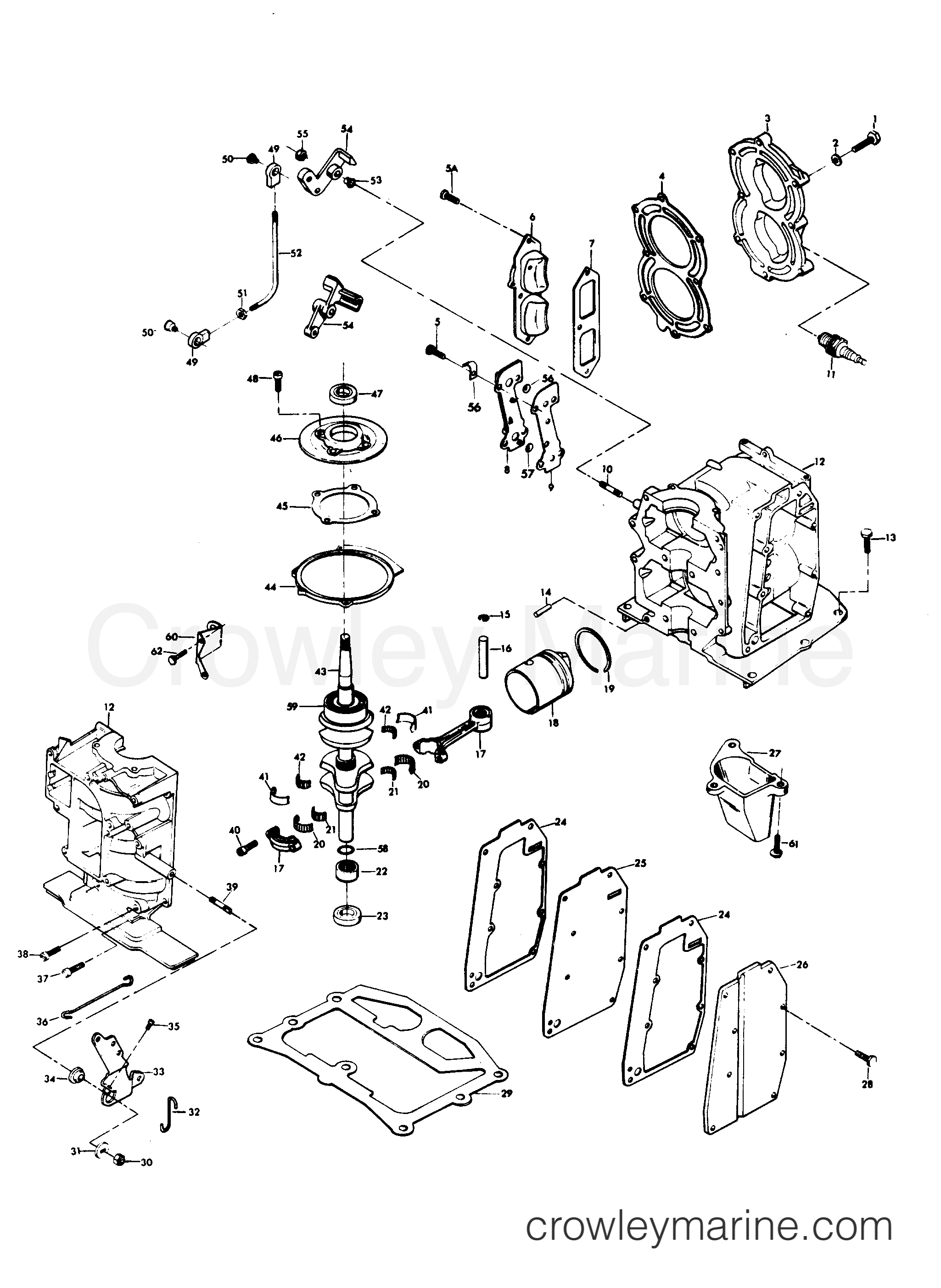 1978 Outboard 10 - H0102H78E - POWER HEAD
