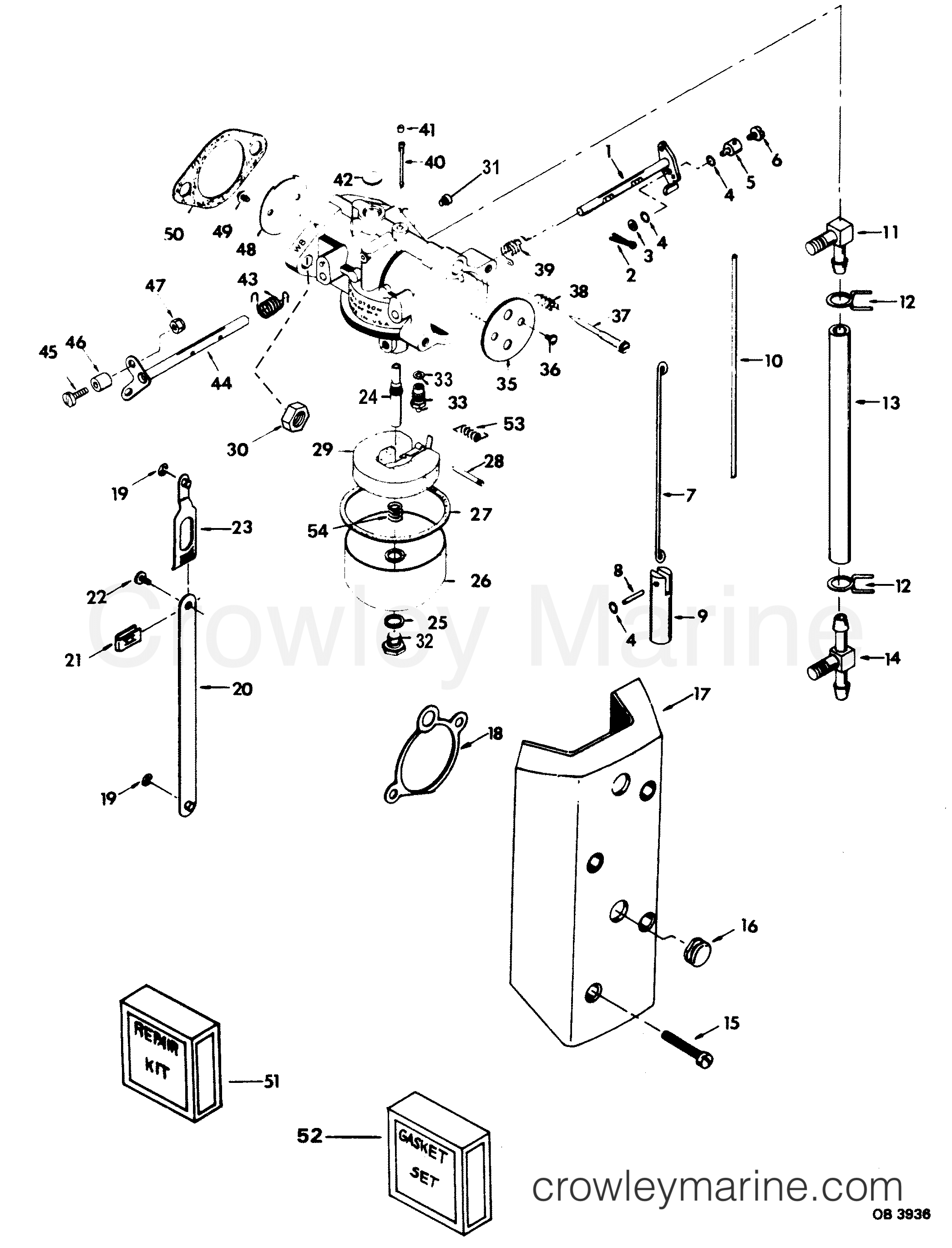 1985 Outboard 60 - 608F5A [Force] - CARBURETOR