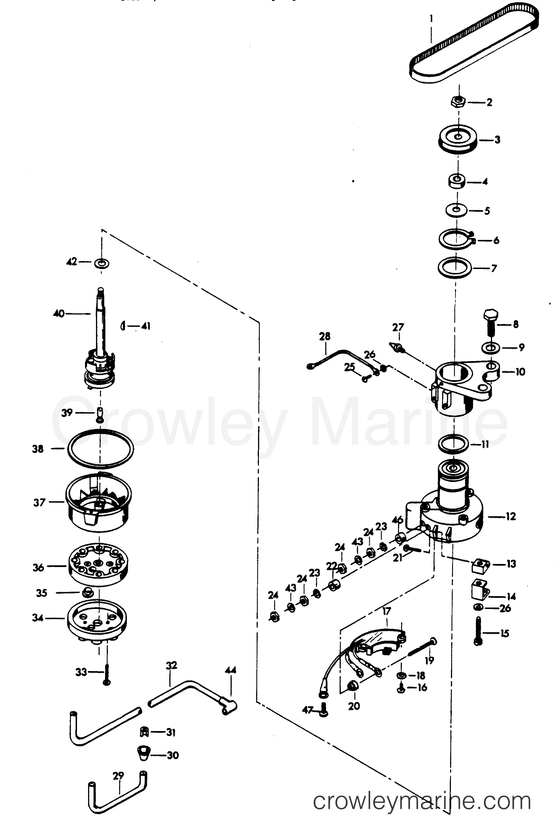 1979 Outboard 115 - H1151H79A - DISTRIBUTOR