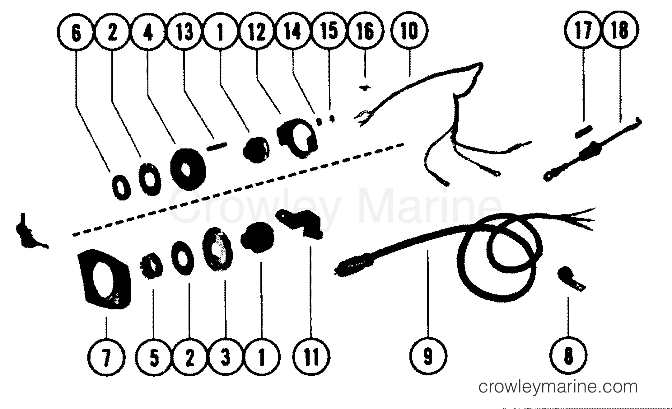 Various Years Rigging Instruments-Gauges and Components - MC INSTRUMENTS (1985 AND BELOW) - KEY SWITCH ASSEMBLY