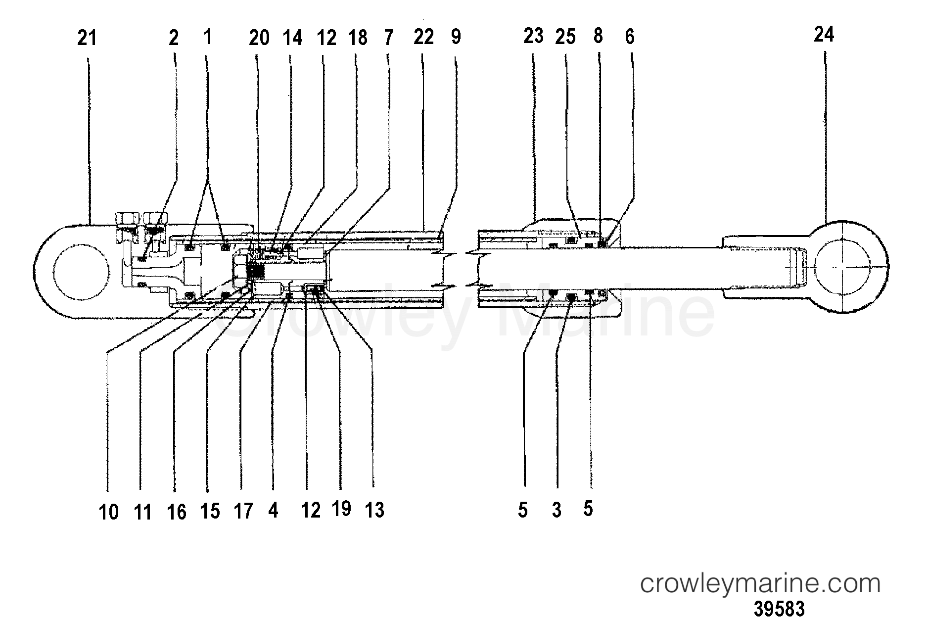 POWER TRIM CYLINDER REPAIR KITS(INTERNAL LINE) - 1978 Stern Drive