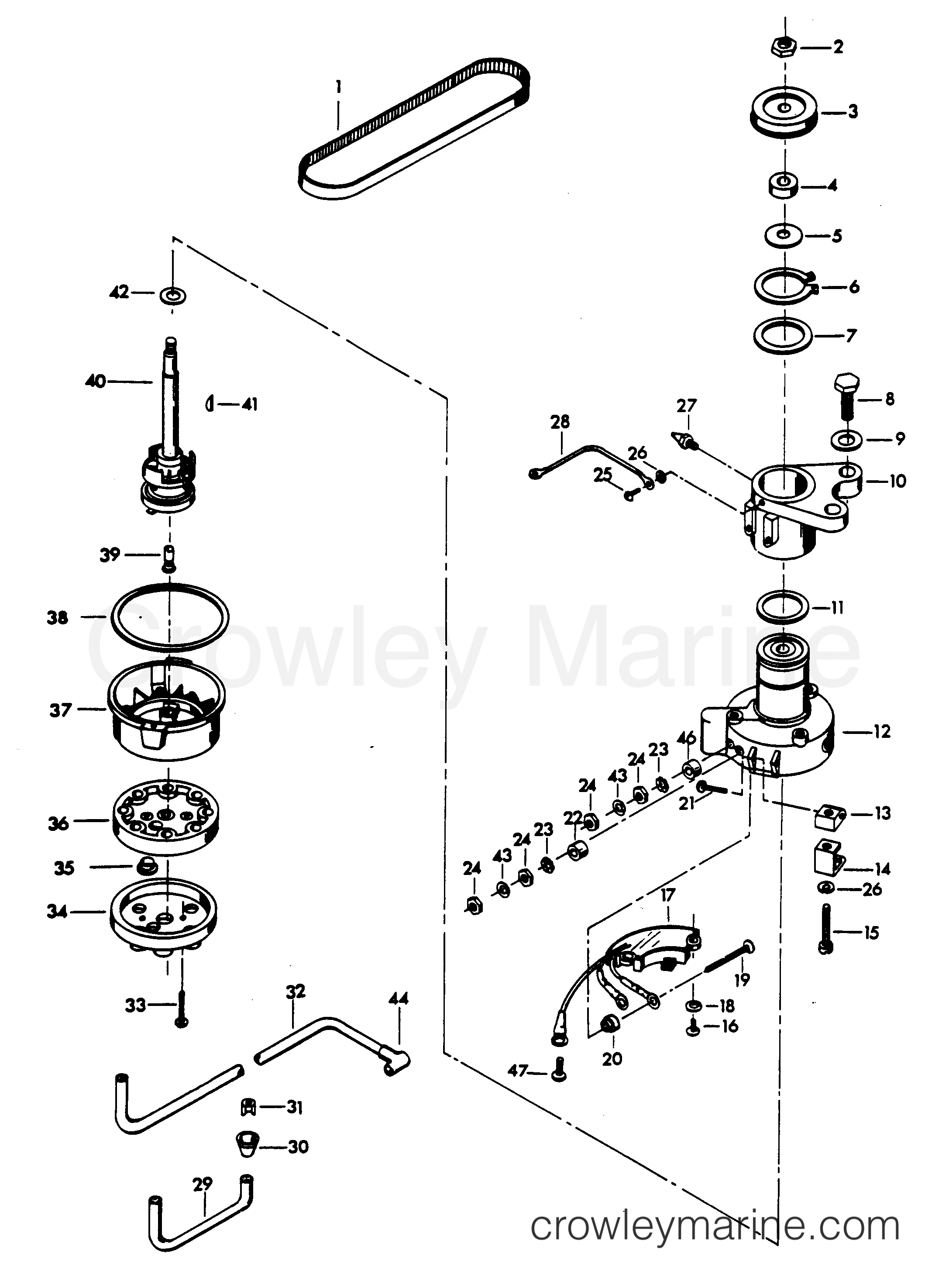 1979 Outboard 140 - 1401B9A - DISTRIBUTOR