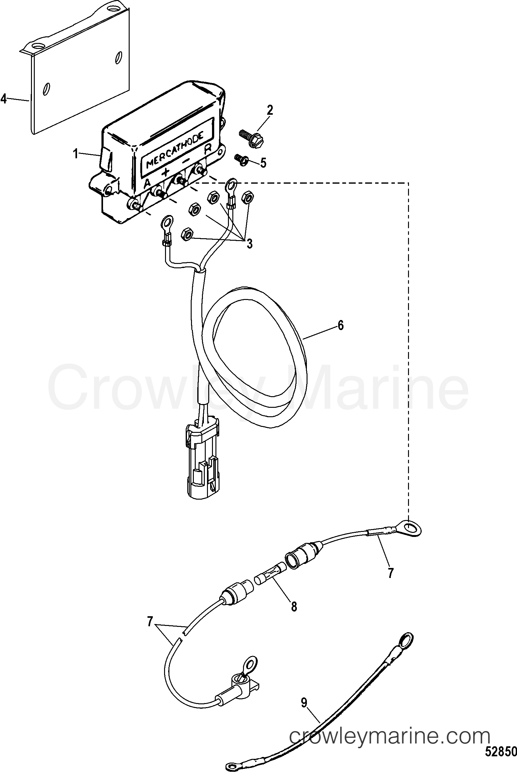 2013 Inboard Engine 3.0L TDI - 3D300048D - MERCATHODE