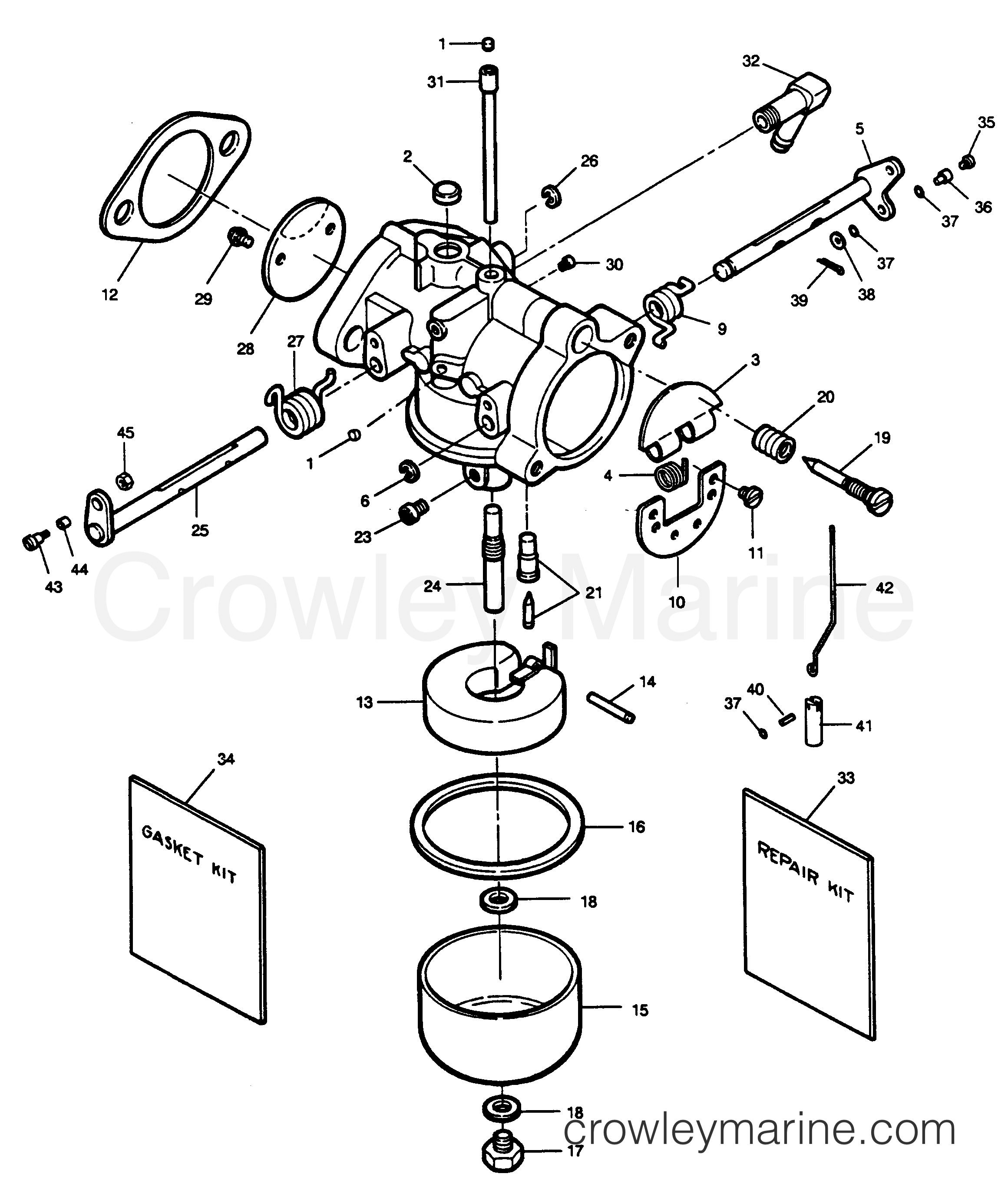 1990 Outboard 35 - 352F90C [Force] - CARBURETOR
