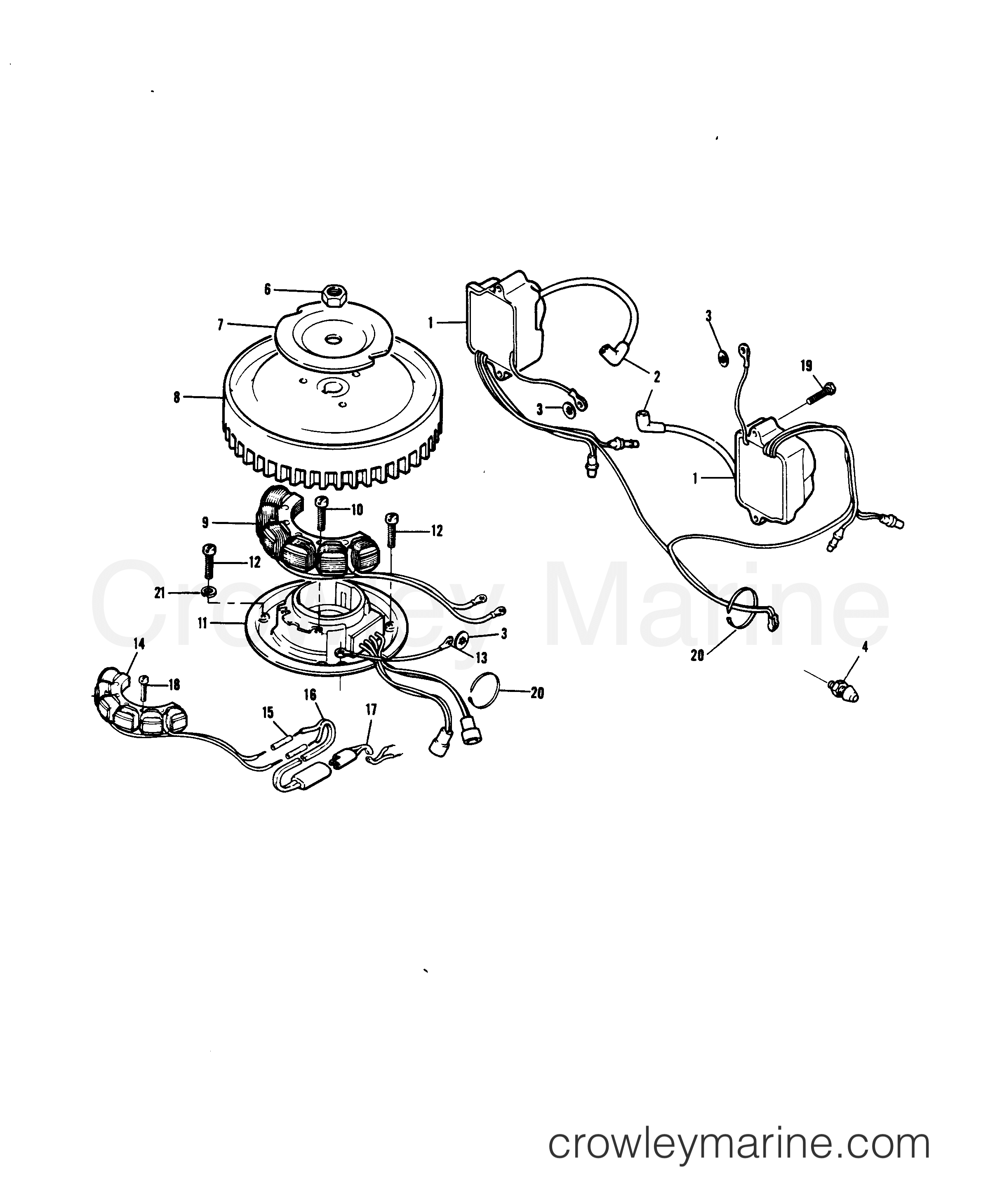 1979 Outboard 6 - H0061H79B [B] - ELECTRICAL COMPONENTS