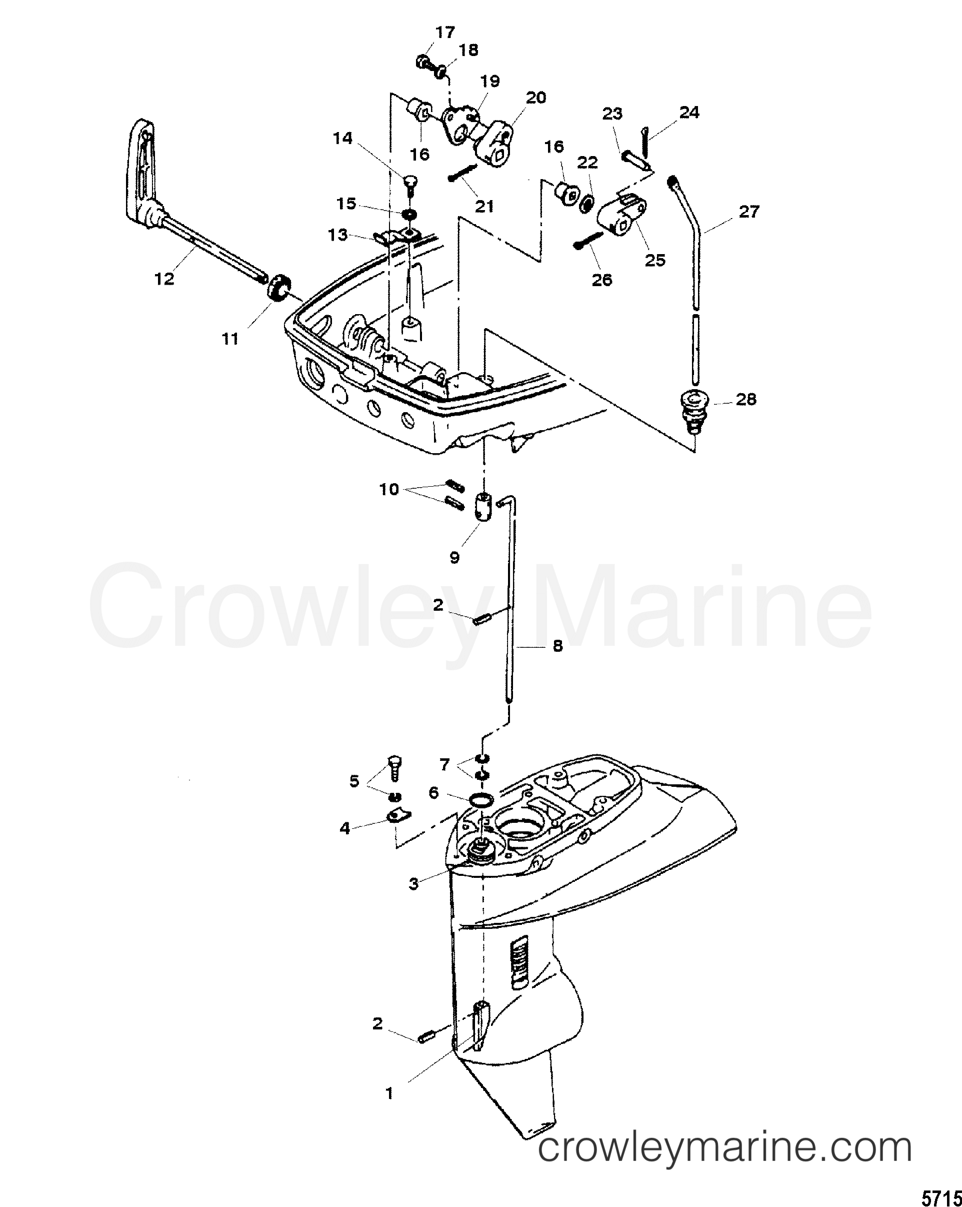 2006 Outboard 15 [EL] - 7015312UL - GEAR SHIFT