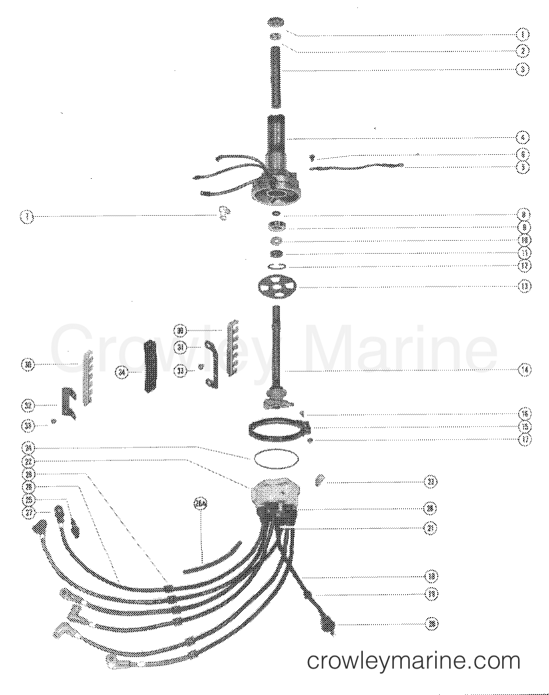 DISTRIBUTOR HOUSING AND ROTOR 1978 Outboard 150 [XS] 1150538