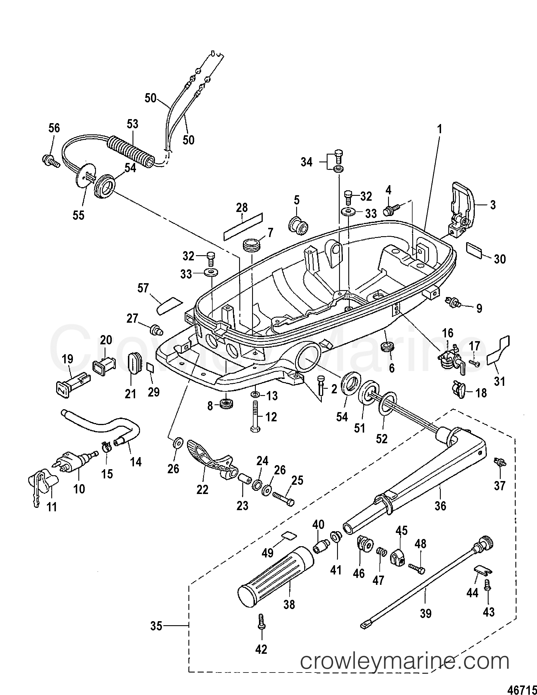 2006 Outboard 4 [MH 4] - 7F04201ZL - COWLING, BOTTOM